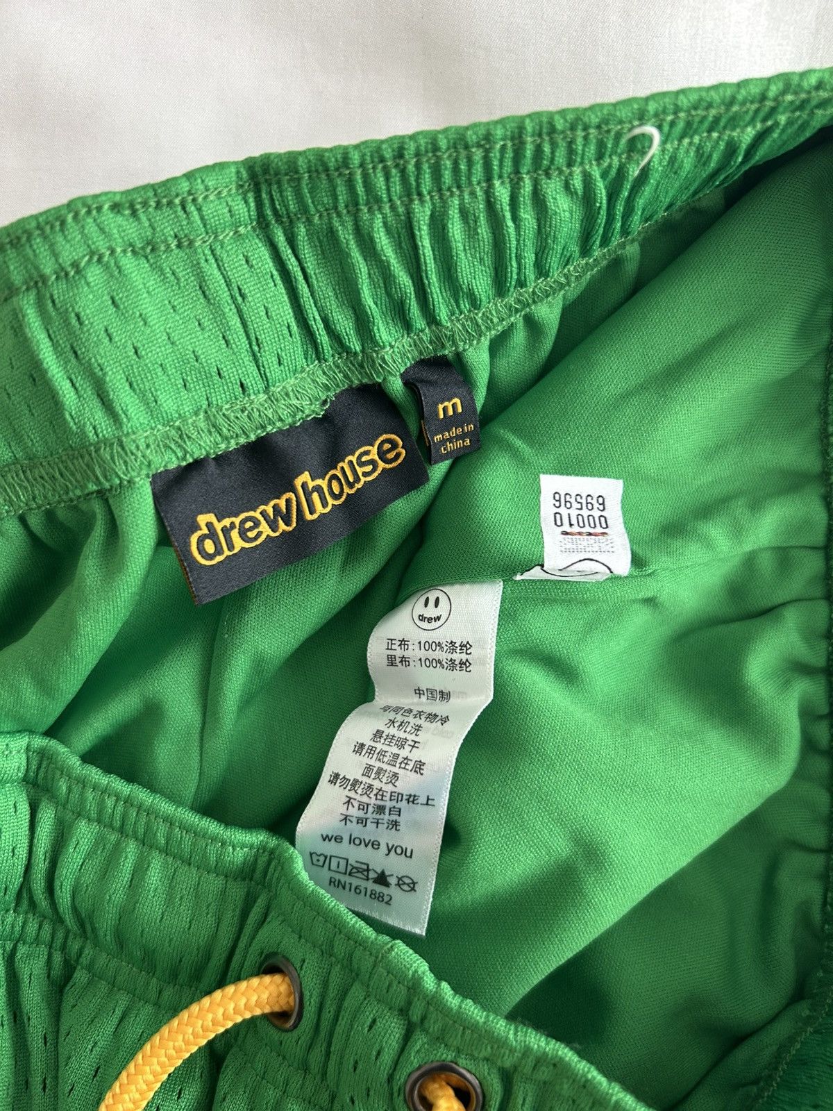 Drew House Drew House Infinite Joy Mesh Shorts Green Medium Bieber Size US 31 - 7 Thumbnail