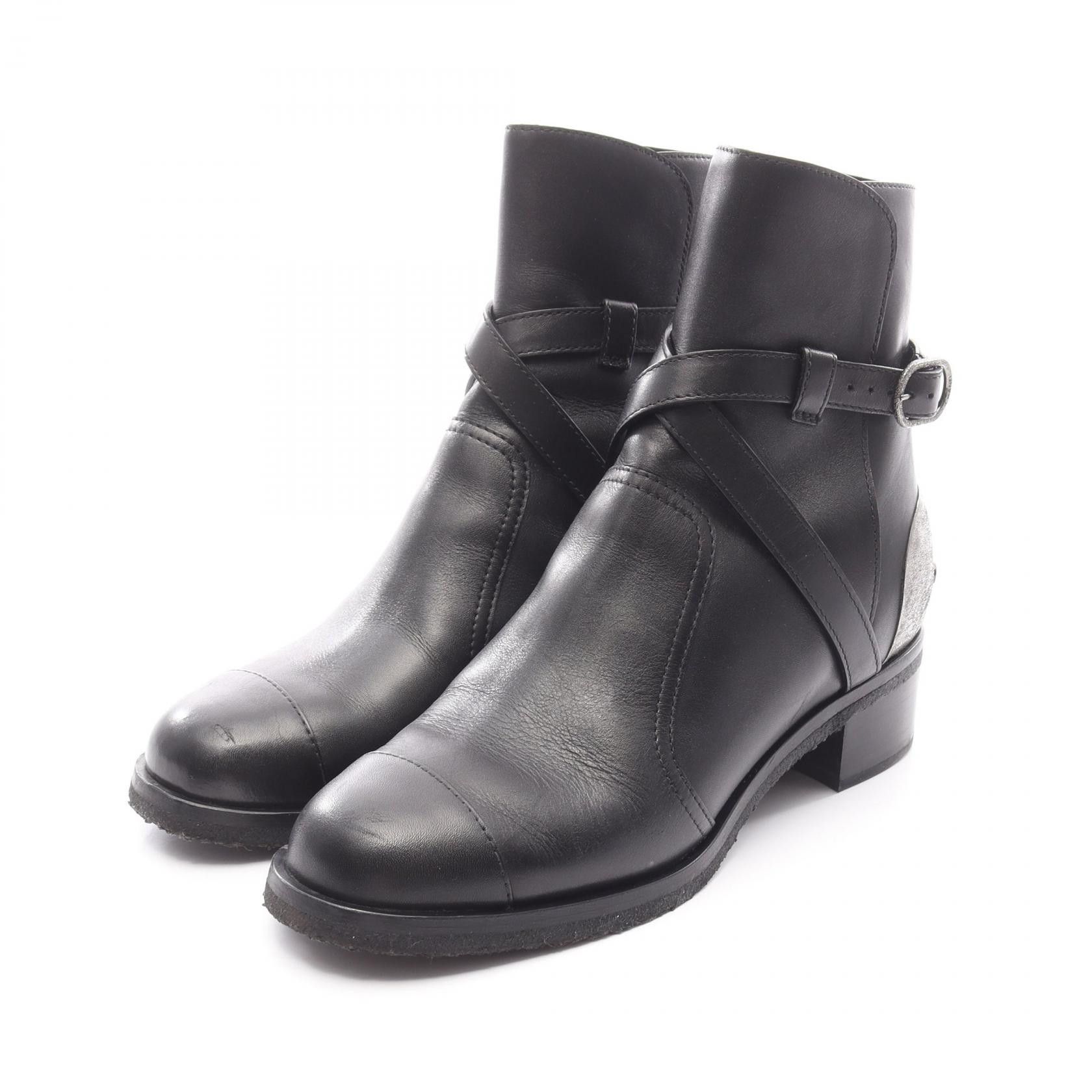 Chanel Chanel Chanel Leather Metal Boots Leather Shoes G28694 DUTY FREE for USA Size ONE SIZE - 1 Thumbnail