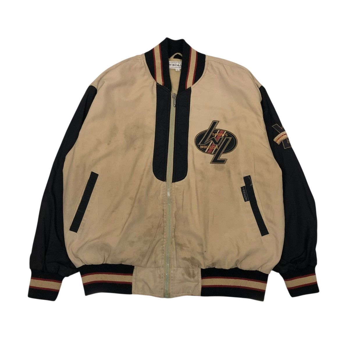 Japanese Brand 🔥VINTAGE BOMBER JACKET WIKE & LON BIG LOGO ISSEY MIYAKE Size US L / EU 52-54 / 3 - 1 Thumbnail