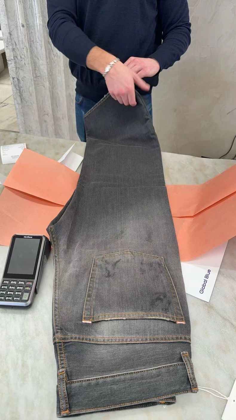 Acne Studios Acne Studios Light blue splashed ink jeans Size US 29 - 8 Thumbnail
