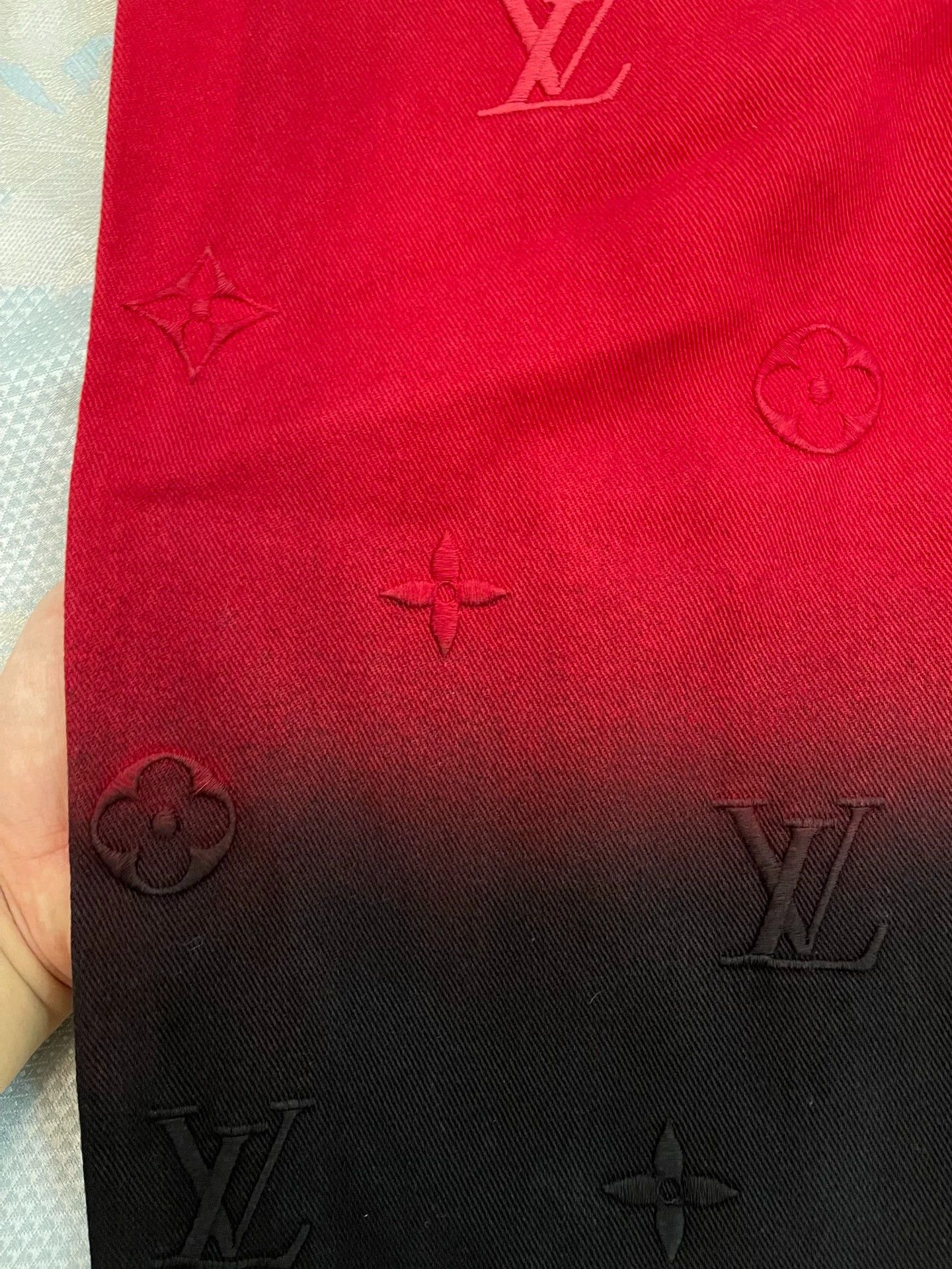 Louis Vuitton LV Flame All-Over Embroidered Logo Jeans 32W New Size US 32 / EU 48 - 4 Thumbnail