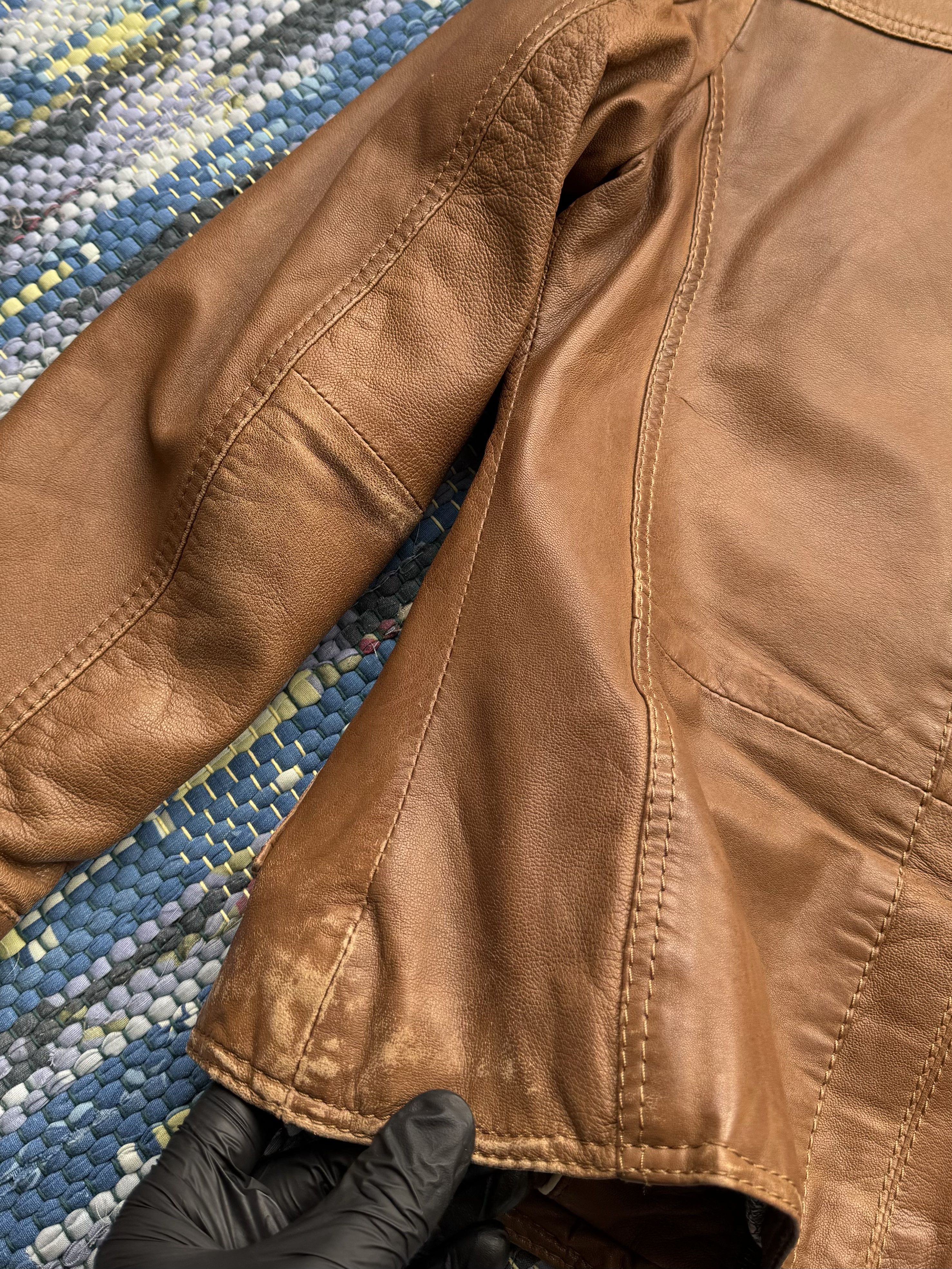 Vintage Vintage Leather Jacket A90D15(143) Size S / US 4 / IT 40 - 9 Thumbnail