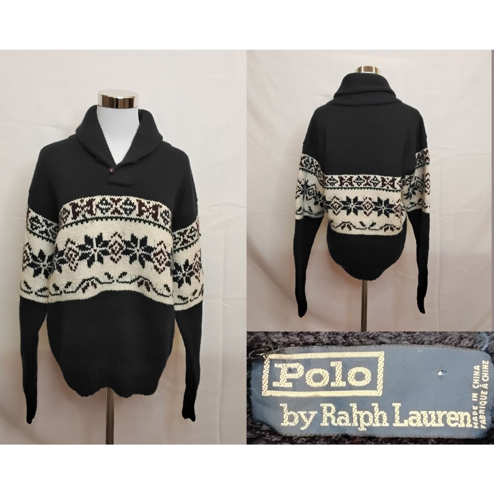 Polo Ralph Lauren Polo by Ralph Lauren Sweater Women's L Blue 90's Blue Label Size L / US 10 / IT 46 - 1 Thumbnail