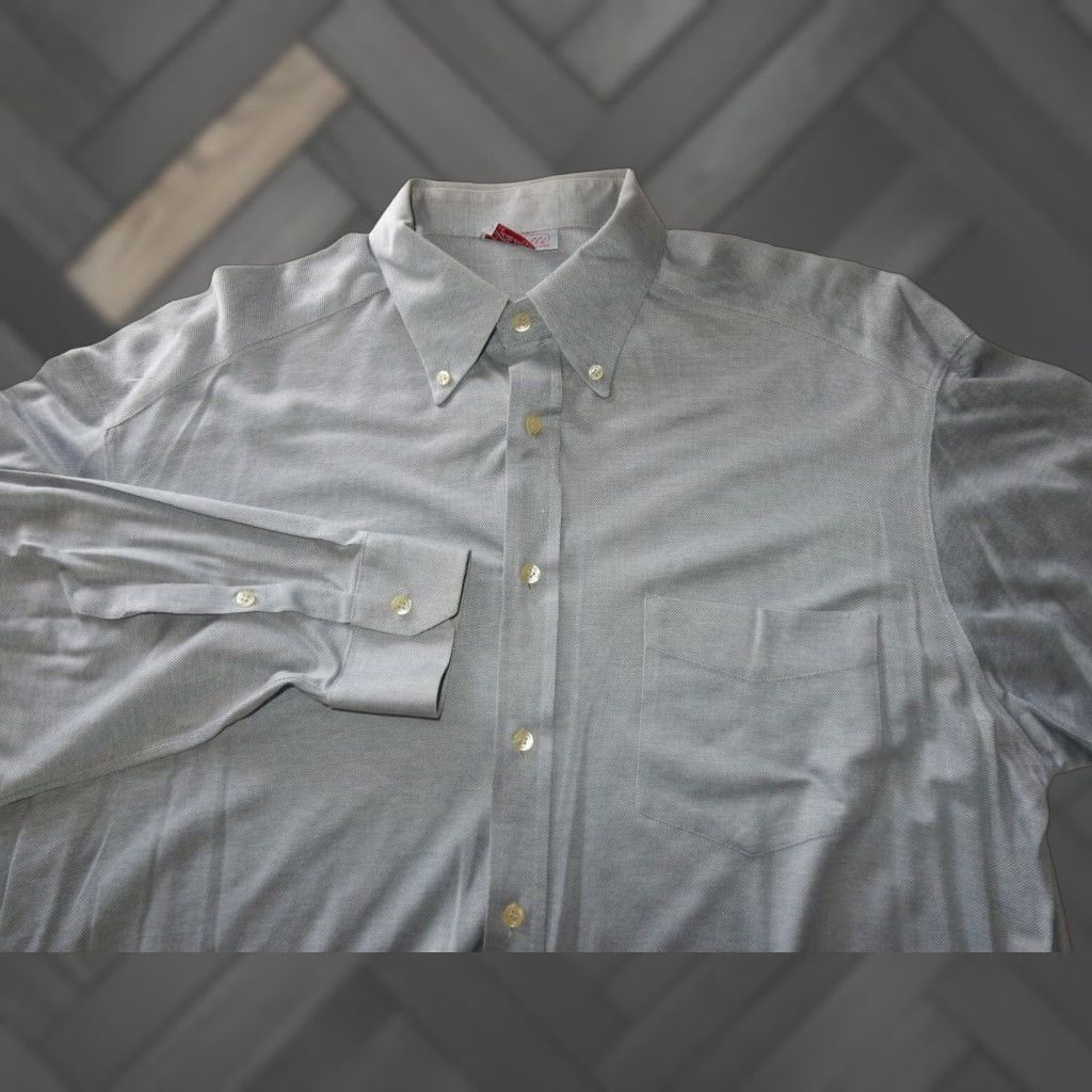 ELLIATT Vintage Piatelli Men's Gray Cotton Long Sleeve Button-Front Shirt Size M Size US M / EU 48-50 / 2 - 1 Thumbnail