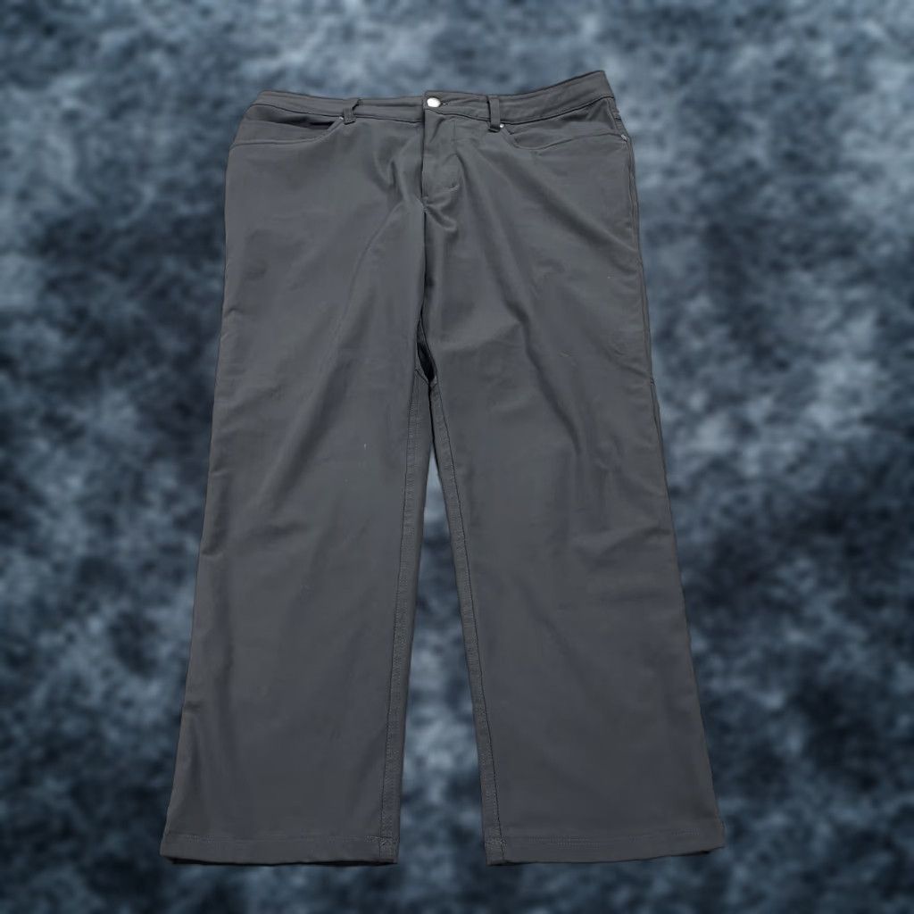 Lululemon Lululemon Pants Mens 34x28 Gray Warpstreme Classic Chino Button 5-Pocket Logo/Preppy Size US 34 / EU 50 - 1 Thumbnail
