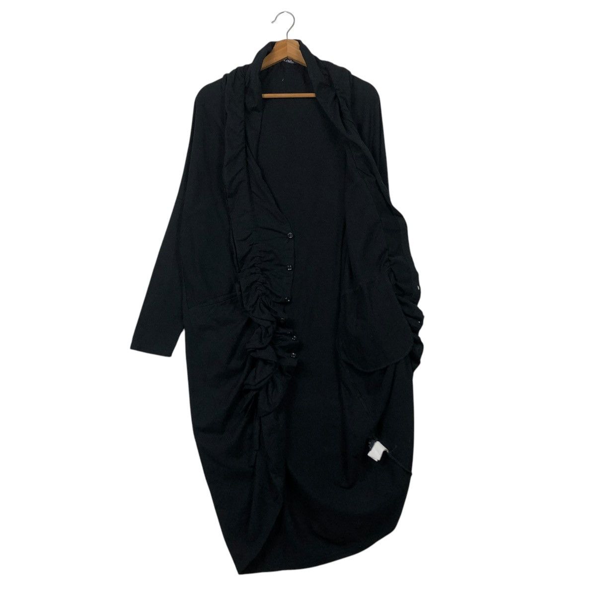 Limi Feu 🔥RICH BLACK LIMI FEU YOHJI YAMAMOTO LONG JACKET Size S / US 4 / IT 40 - 13 Thumbnail