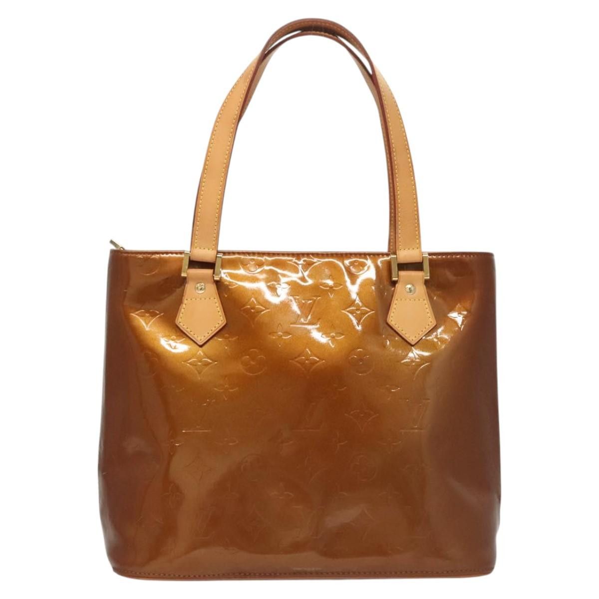 Louis Vuitton LOUIS VUITTON Monogram Vernis Houston Hand Bag Bronze M91122 Size ONE SIZE - 2 Thumbnail