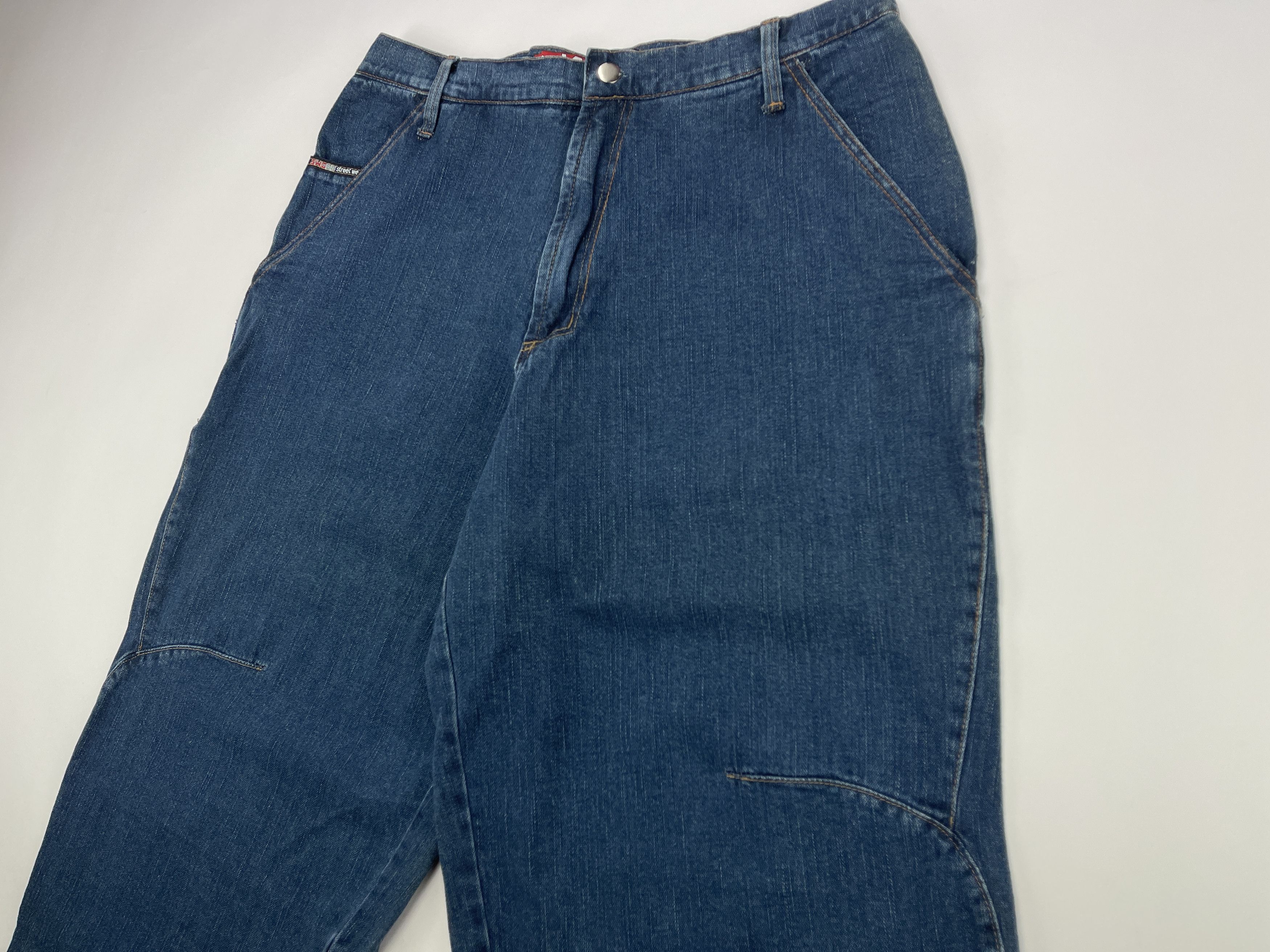 Vintage SWG jeans, blue Street War Gear vintage baggy hip hop 90s 34 Size US 34 / EU 50 - 10 Thumbnail