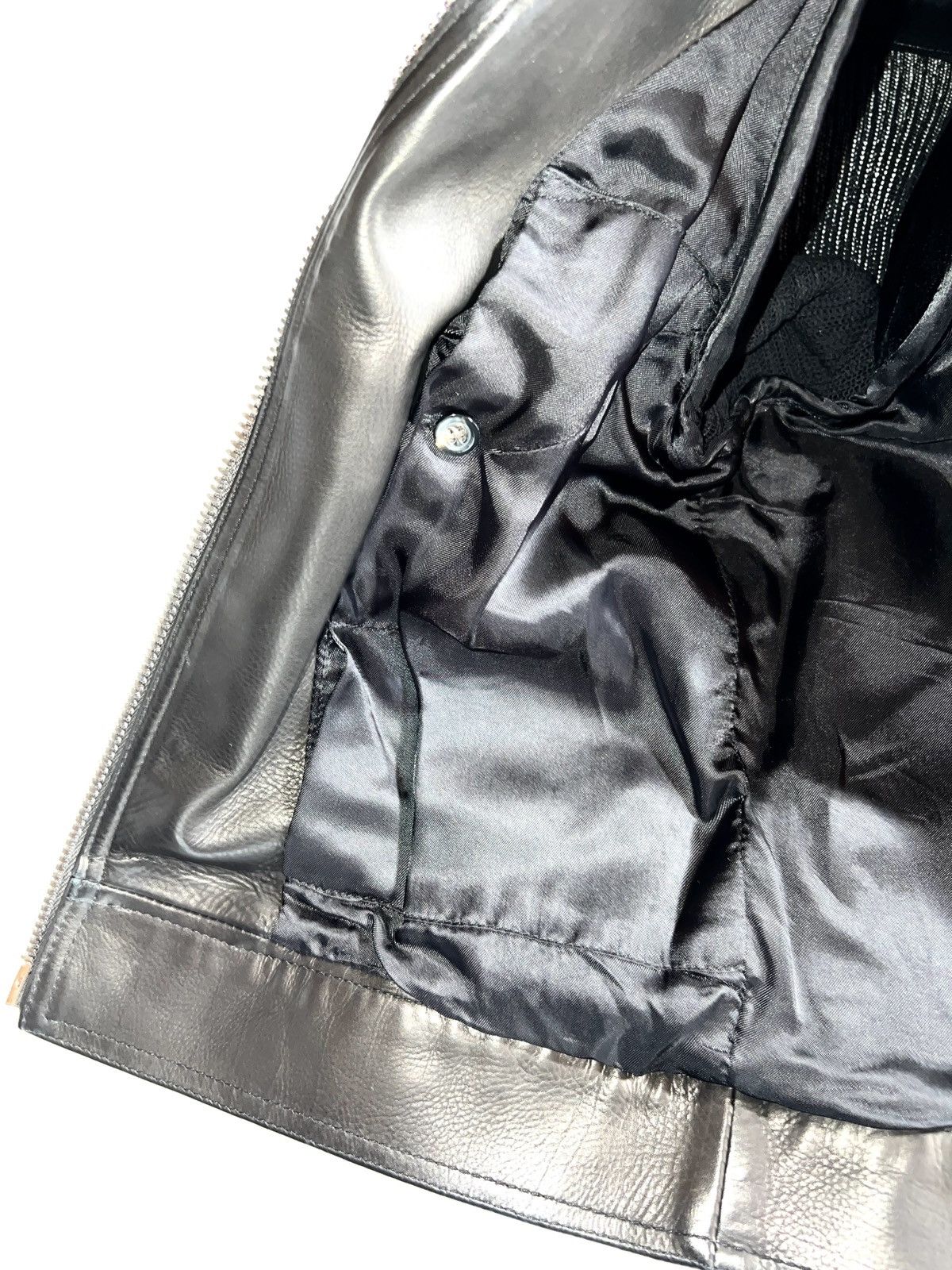 Rick Owens PHLEGETHON SS21 Calf leather Big shoulder Biker Jacket Size S / US 4 / IT 40 - 8 Thumbnail