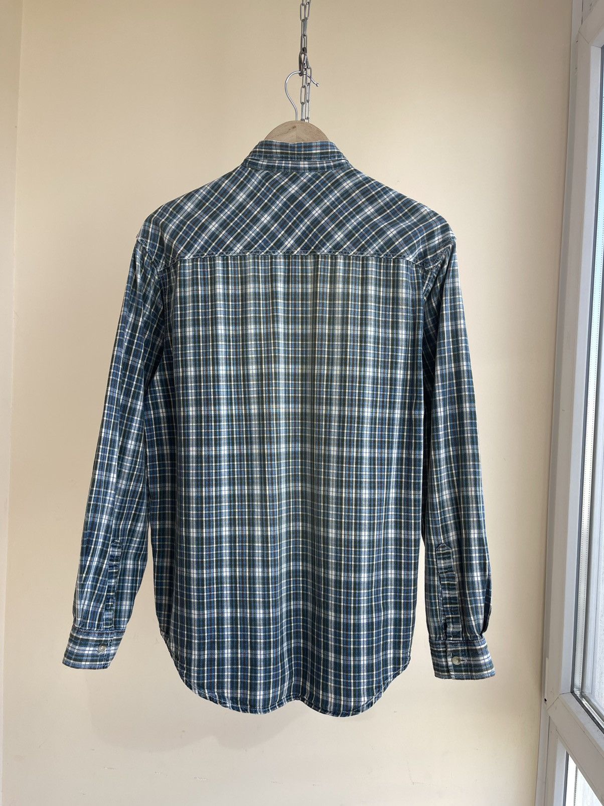 Levi's White Tab Plaid Checked Button Down Long Sleeve Shirt 90s Size US M / EU 48-50 / 2 - 2 Thumbnail