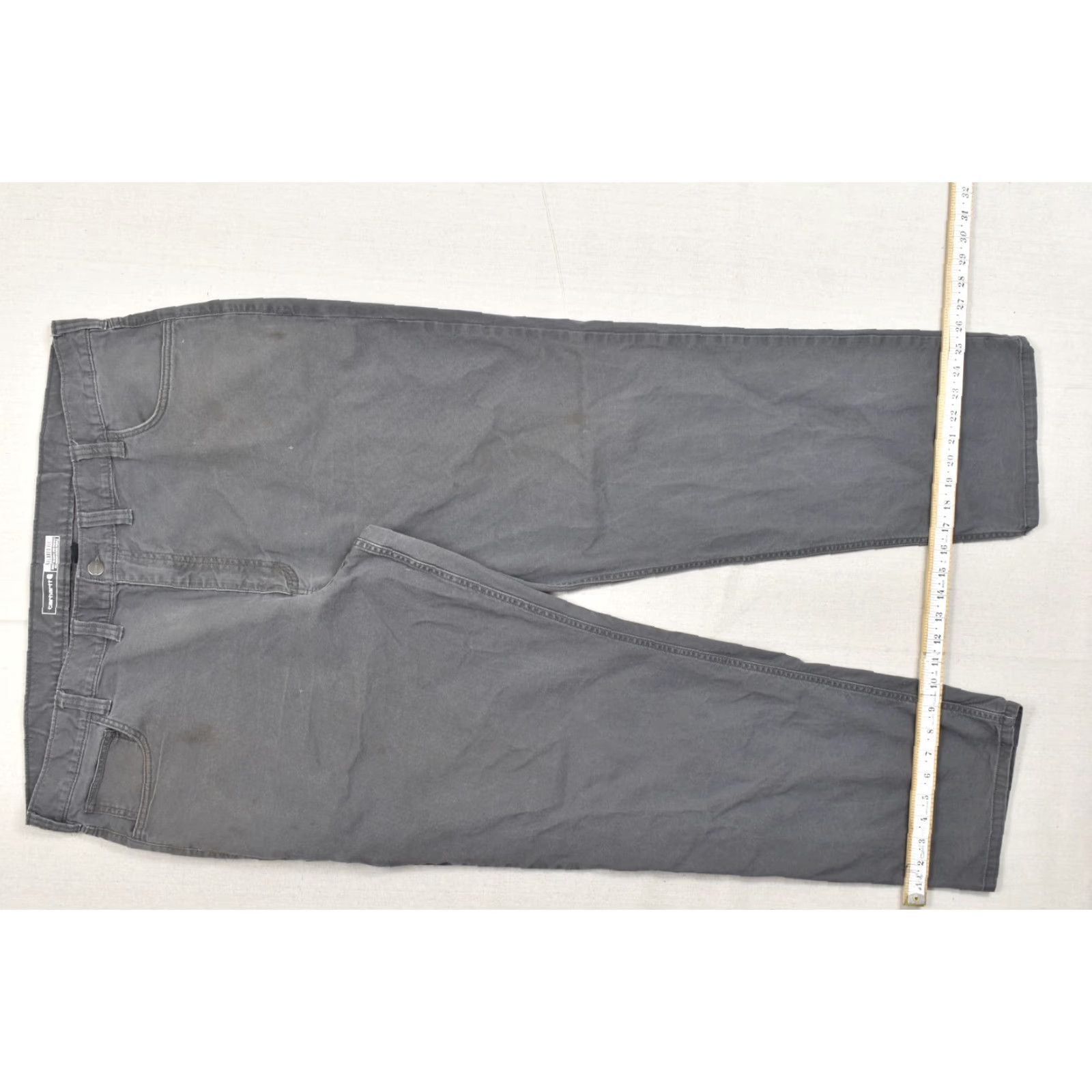 Carhartt Carhartt Men's Rugged Flex Relaxed Fit Gray Canvas Work Pants 44x32 Gray Pants Carhartt Mens Casual Workwear 5-Pocket Carhartt Logo Men Mens Size US 44 / EU 60 - 3 Thumbnail