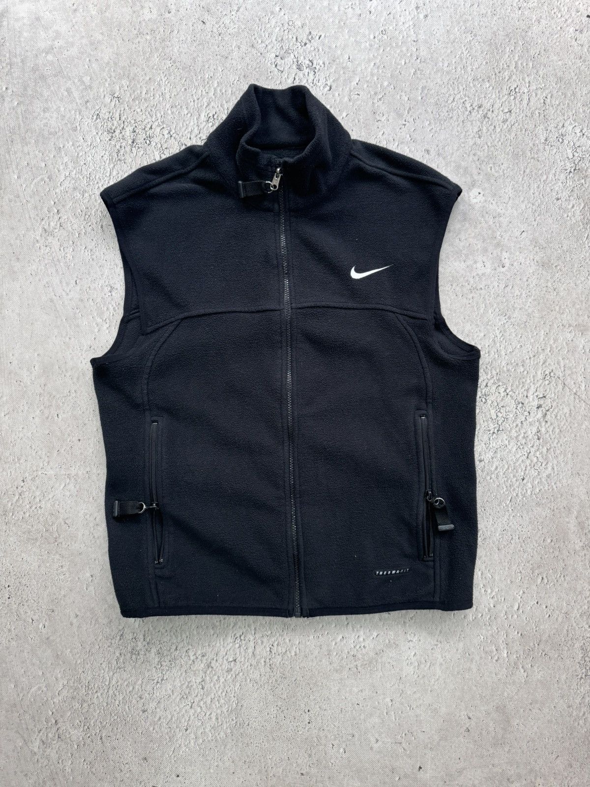 美品 00s NIKE ACG fleece vest M black Nike ACG Vest Black Fleece Vintage Outdoors Hiking Casual