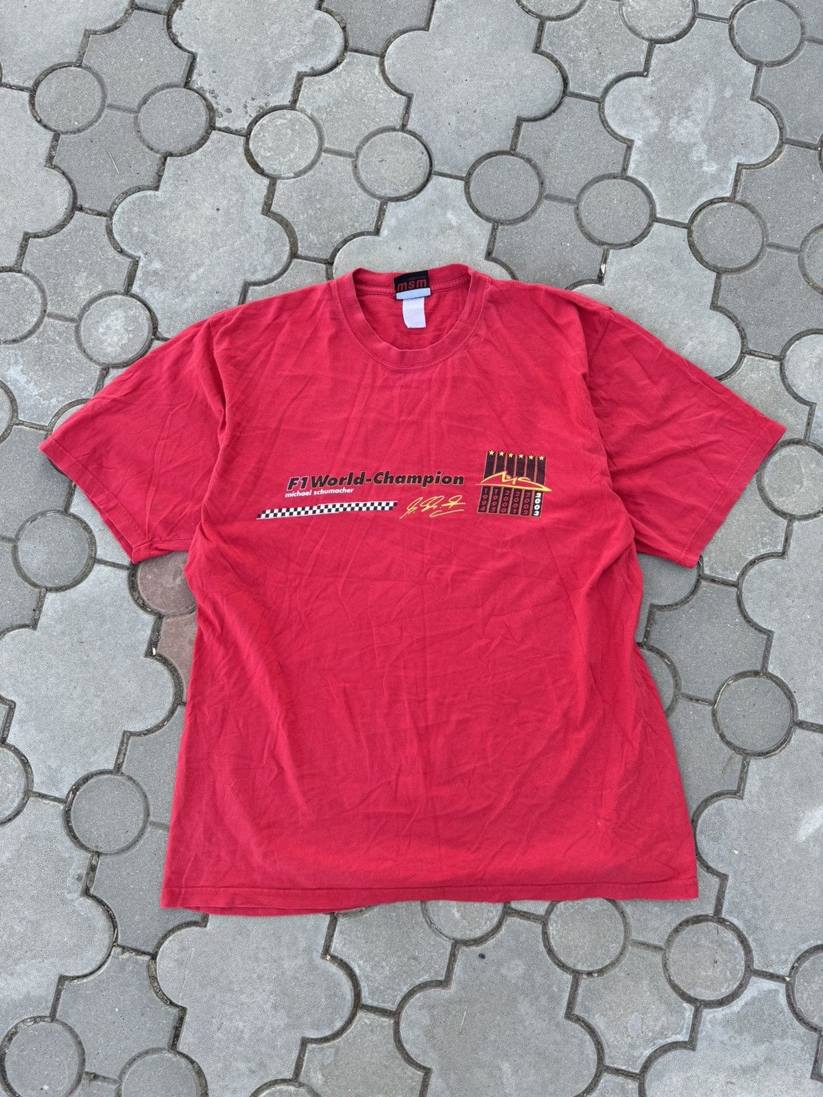 Ferrari × Formula 1 × Vintage Vintage 90s Formula 1 Michael Schumacher Tee Shirt USA Size US L / EU 52-54 / 3 - 2 Thumbnail