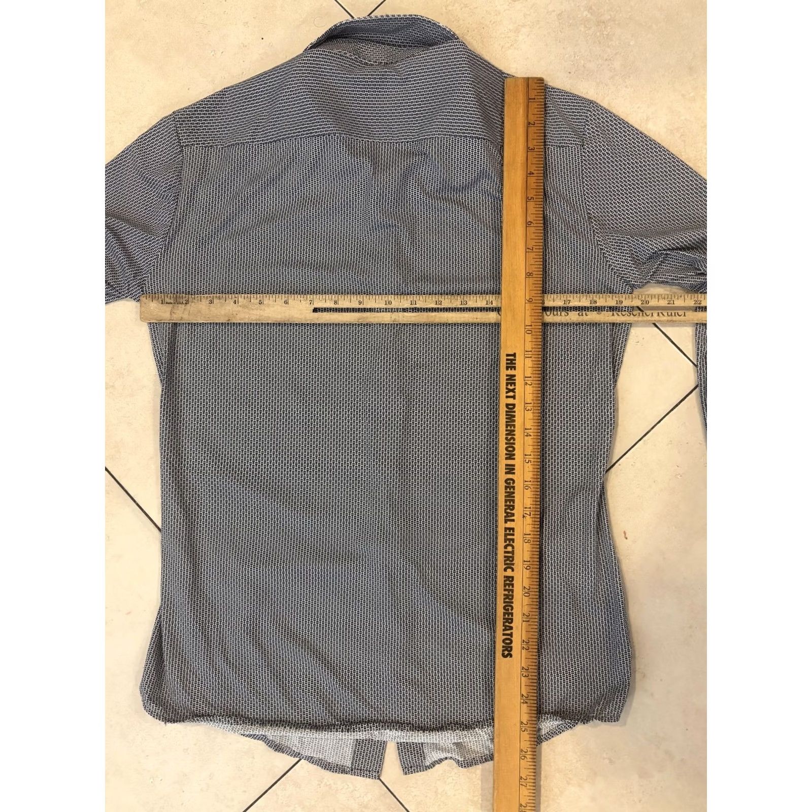 Vintage BOSS Shirt Mens Medium Black White Slim Fit Stretch Long Sleeve Button Pattern Size US M / EU 48-50 / 2 - 7 Thumbnail