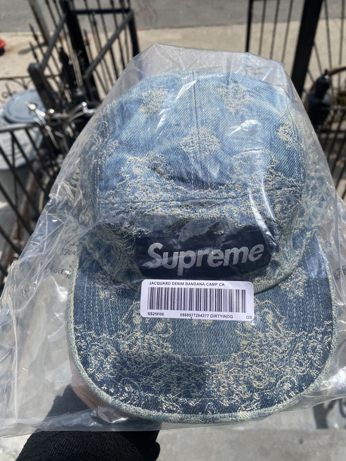 Supreme Supreme Jacquard Denim Camp cap Size ONE SIZE - 1 Thumbnail