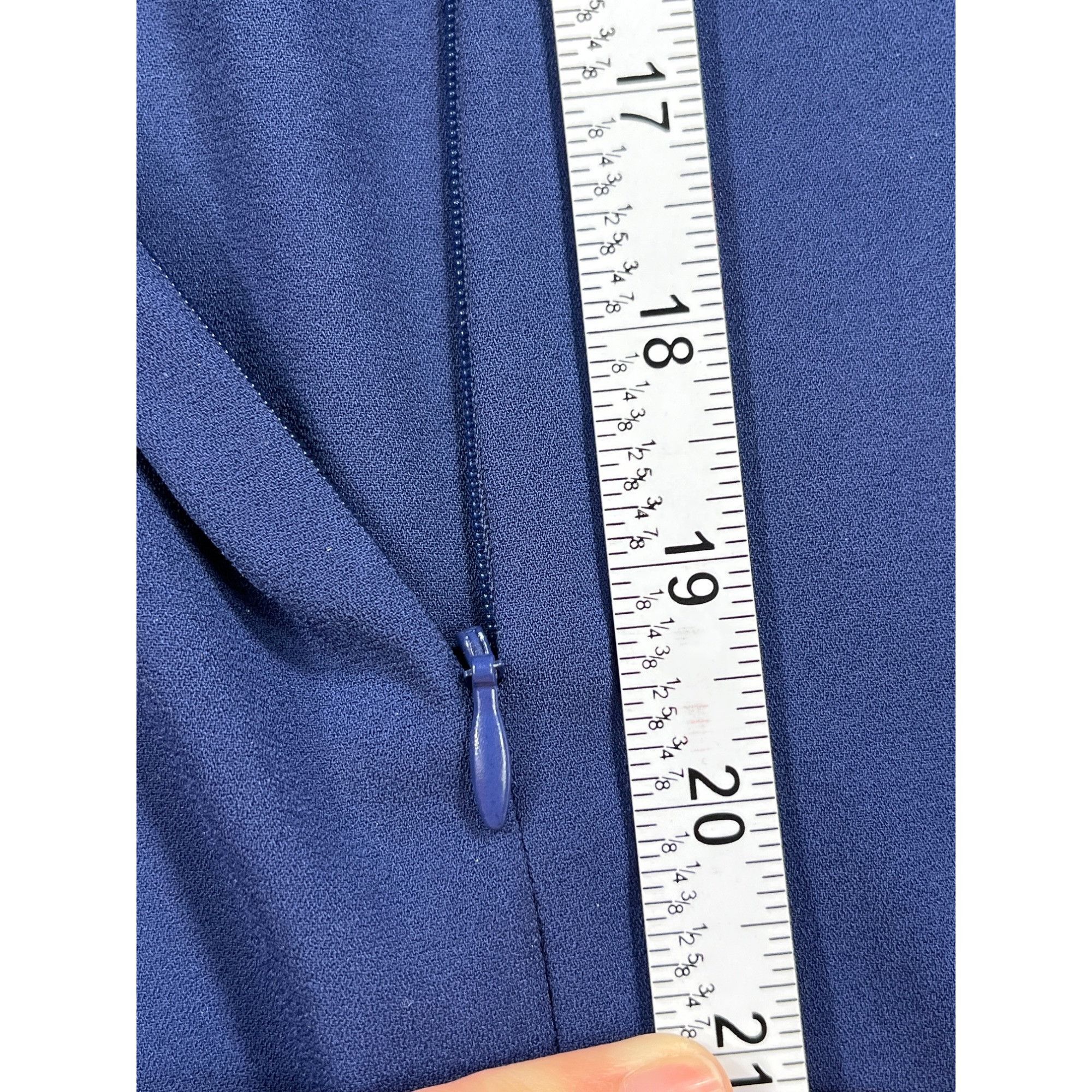 Designer S.L. Fashions SKU 7581 Womens Blue and Black Colorblock Dres Size M / US 6-8 / IT 42-44 - 17 Thumbnail