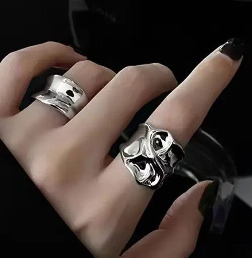 Jewelry Akiyama x Gotou 2 Pieces Adjustable Ring Size ONE SIZE - 5 Thumbnail