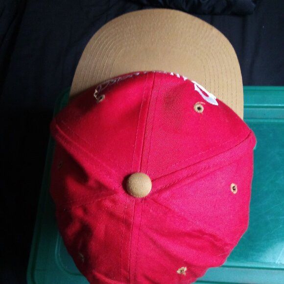 Drew Pearson Red And Tan Color Hat Size ONE SIZE - 4 Thumbnail