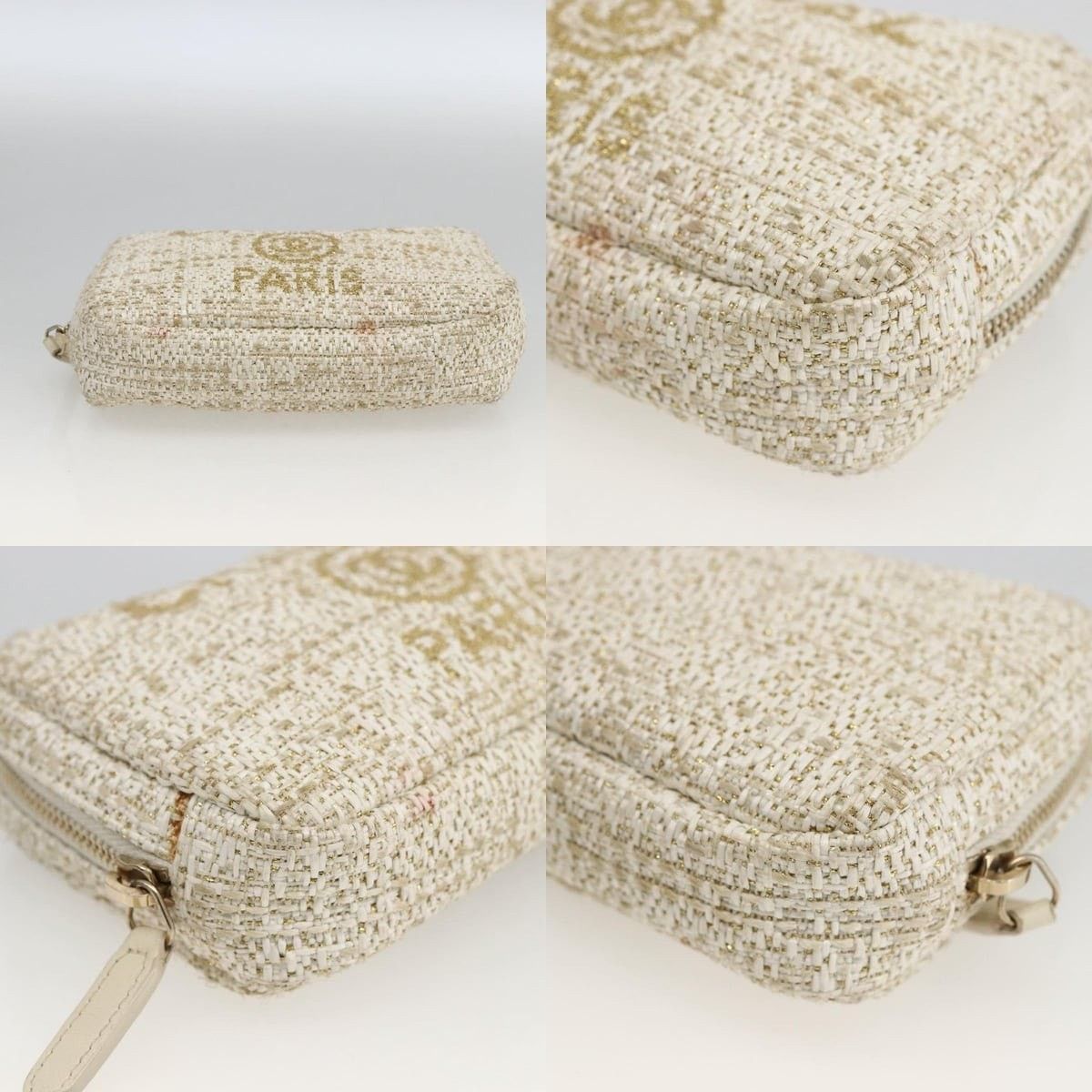 Chanel Chanel Pouch Tweed Size ONE SIZE - 4 Thumbnail