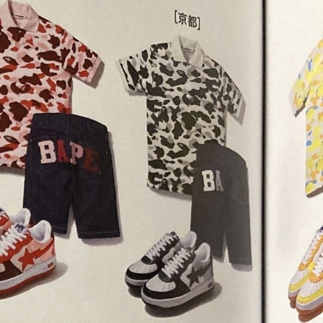 Bape × Nigo 🔥Kyoto limited color🔥 BAPE LOGO Denim Shorts NIGO ★size M Size US 32 / EU 48 - 3 Thumbnail