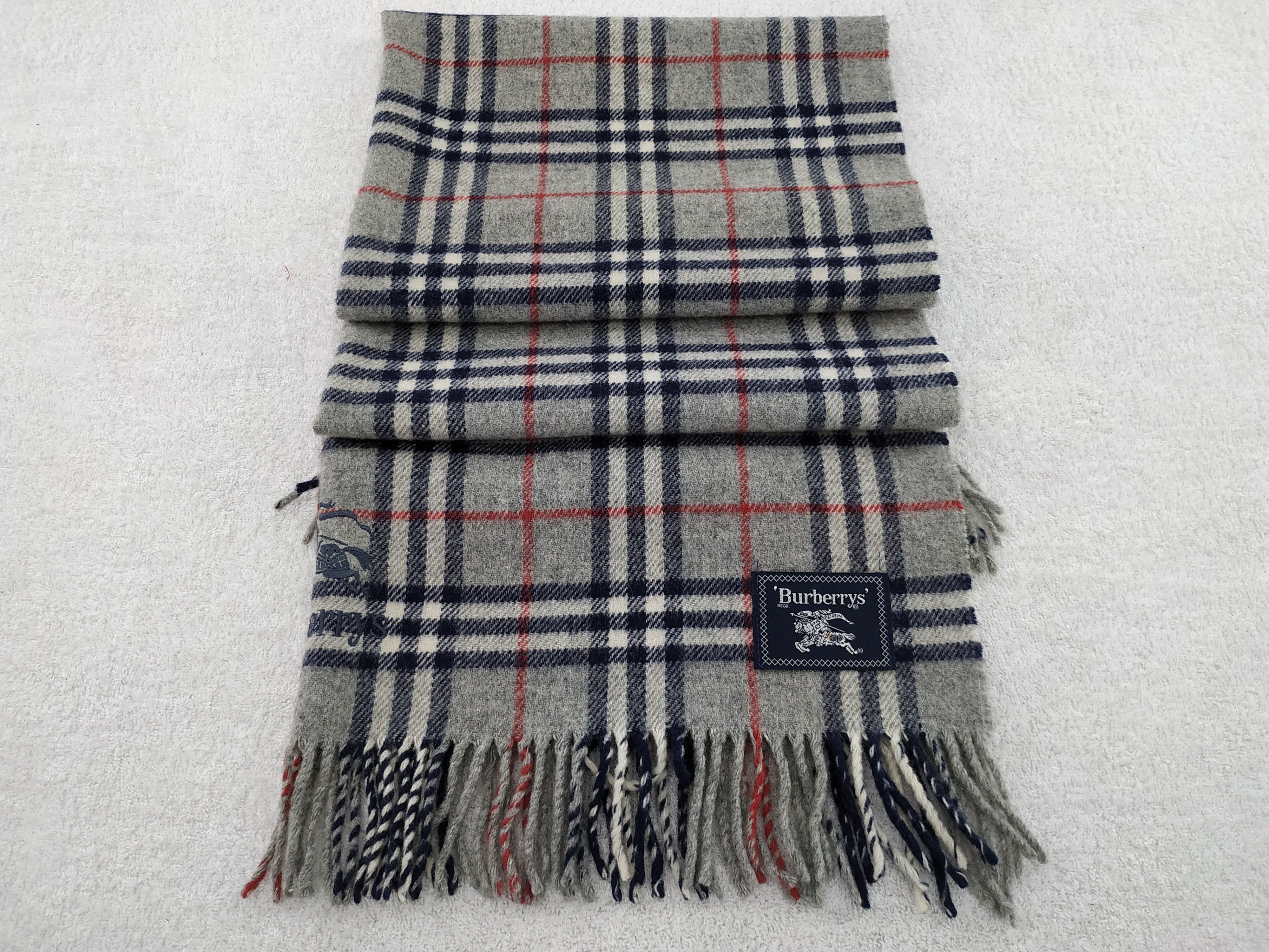 Burberry × Vintage Burberry Scarf / Muffler / Neckwear - WW163 Size ONE SIZE - 6 Thumbnail