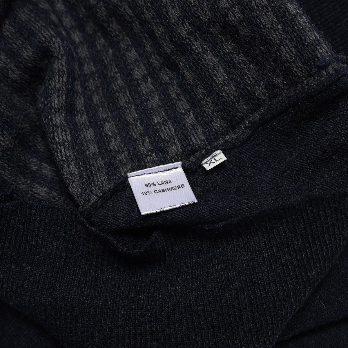 Isaia Isaia Napoli Wool Cashmere Plaid Check Navy Cardigan Sweater Size US XL / EU 56 / 4 - 12 Thumbnail