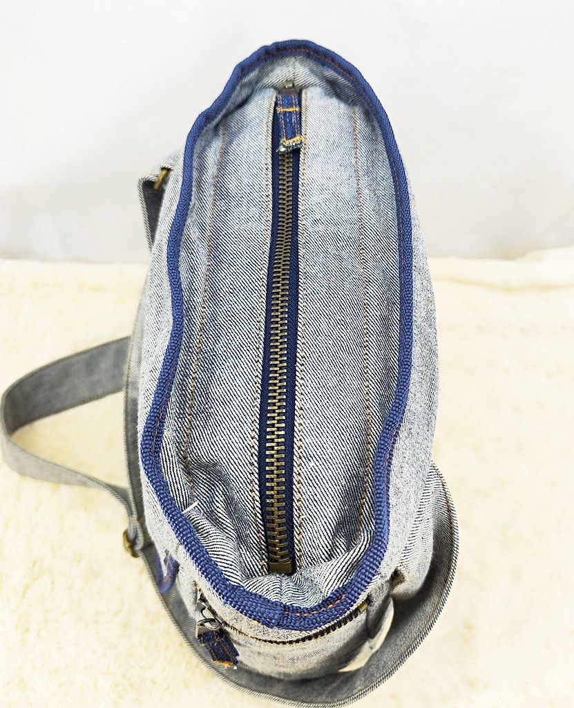 GSUS Sindustries GSUS denim big zipper sling bag Size ONE SIZE - 5 Thumbnail