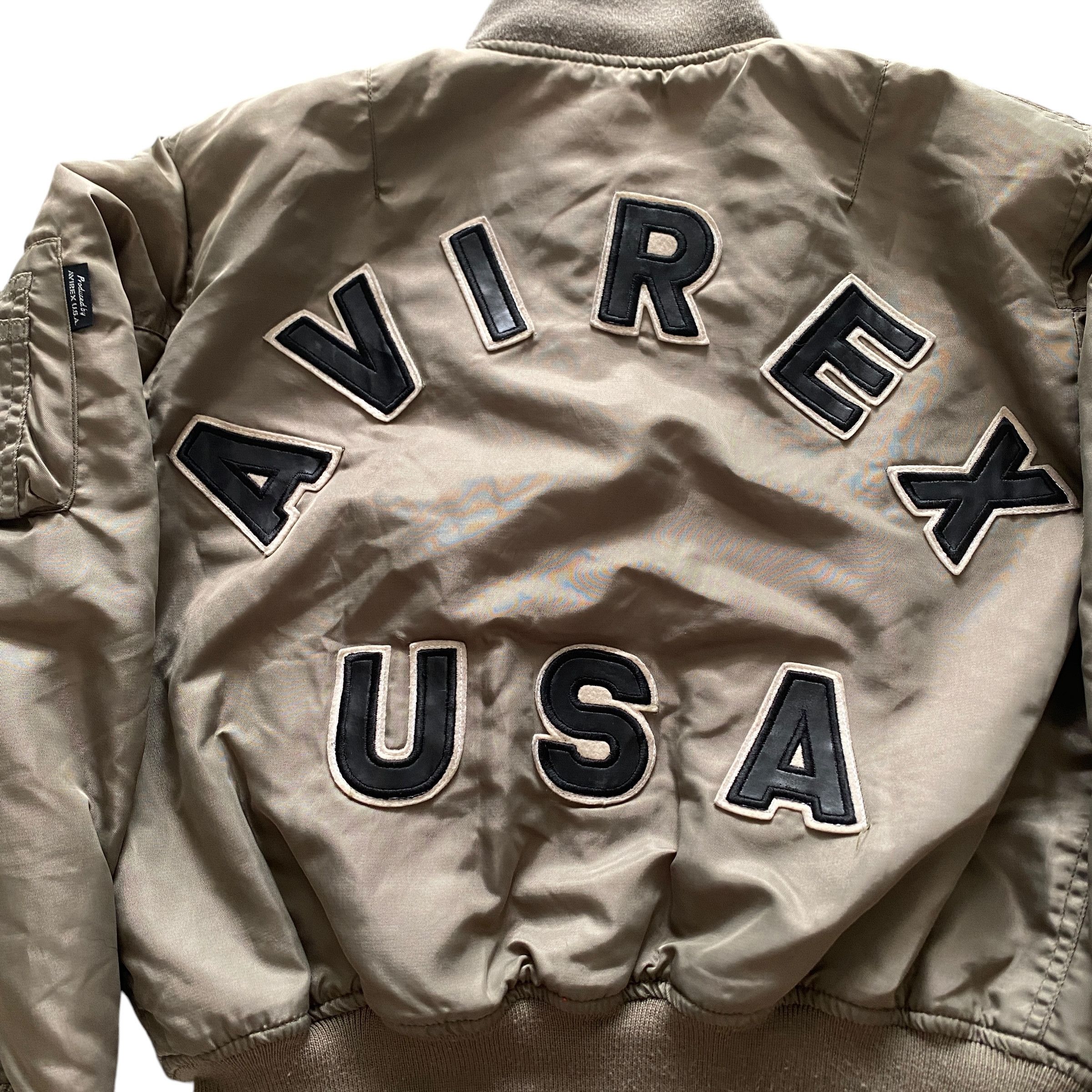 Avirex Vintage Avirex Big Spellout Ma1 Bomber Flight Boys Jacket Size US XXS / EU 40 - 3 Thumbnail