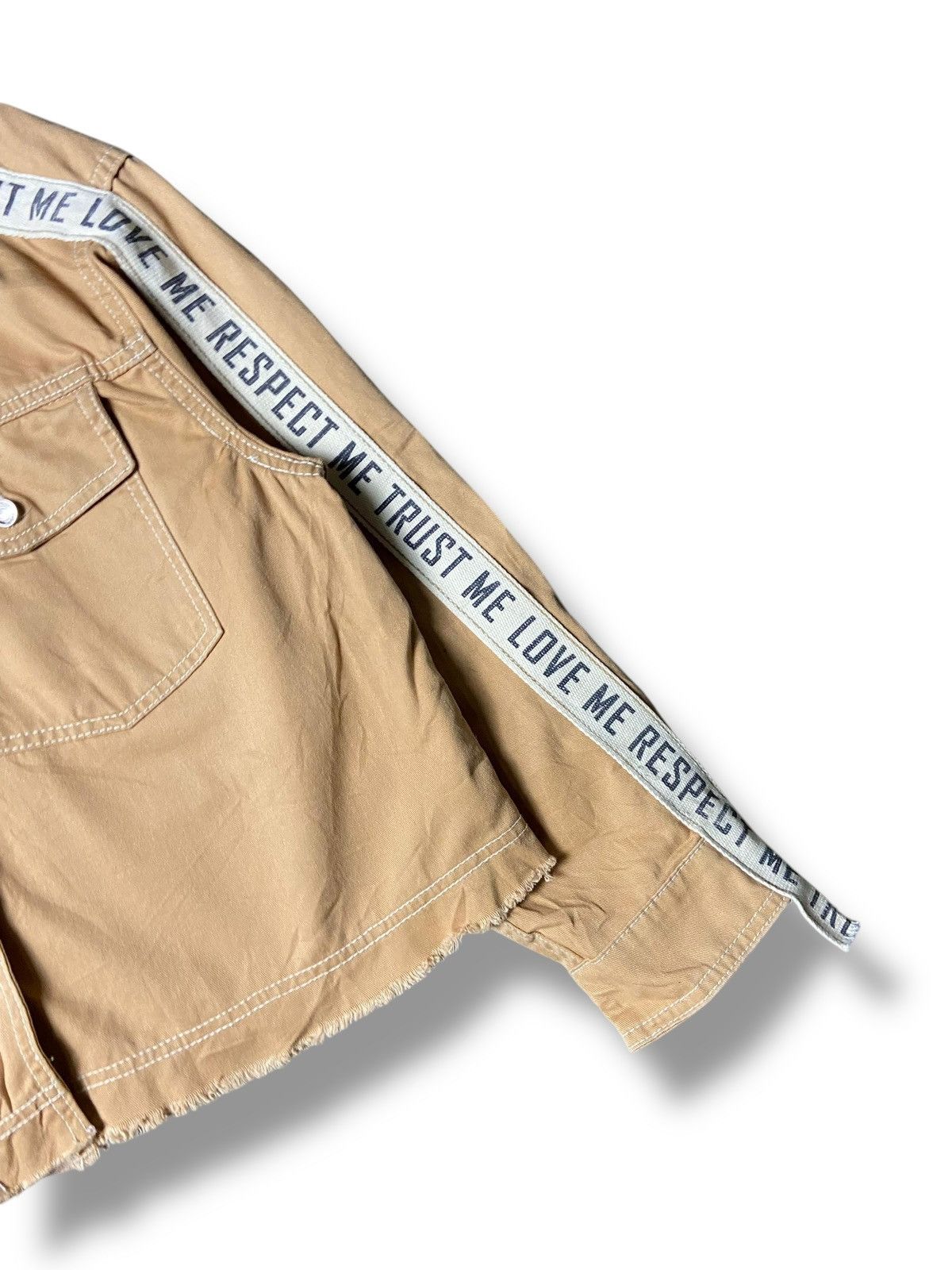 Bershka BSKGIRL Bershka Slogan Overshirt Jacket (169) Size L / US 10 / IT 46 - 4 Thumbnail