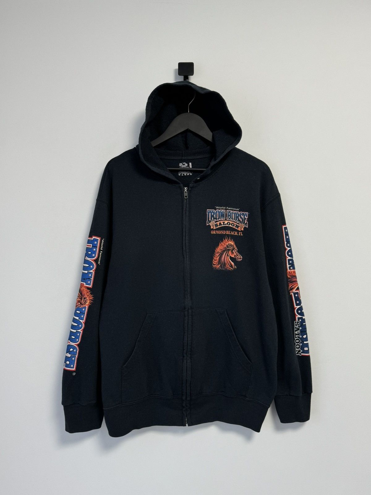 Vintage Iron Horse 2008 Bike week Zip hoodie Vintage Size US L / EU 52-54 / 3 - 1 Thumbnail