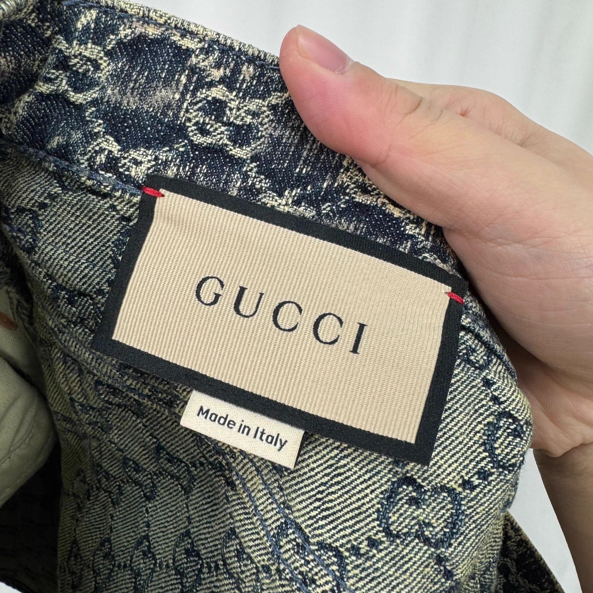 Gucci Gucci GG Monogram Washed Denim Skirt Women's Size 40 New Size 27" / US 4 / IT 40 - 6 Thumbnail