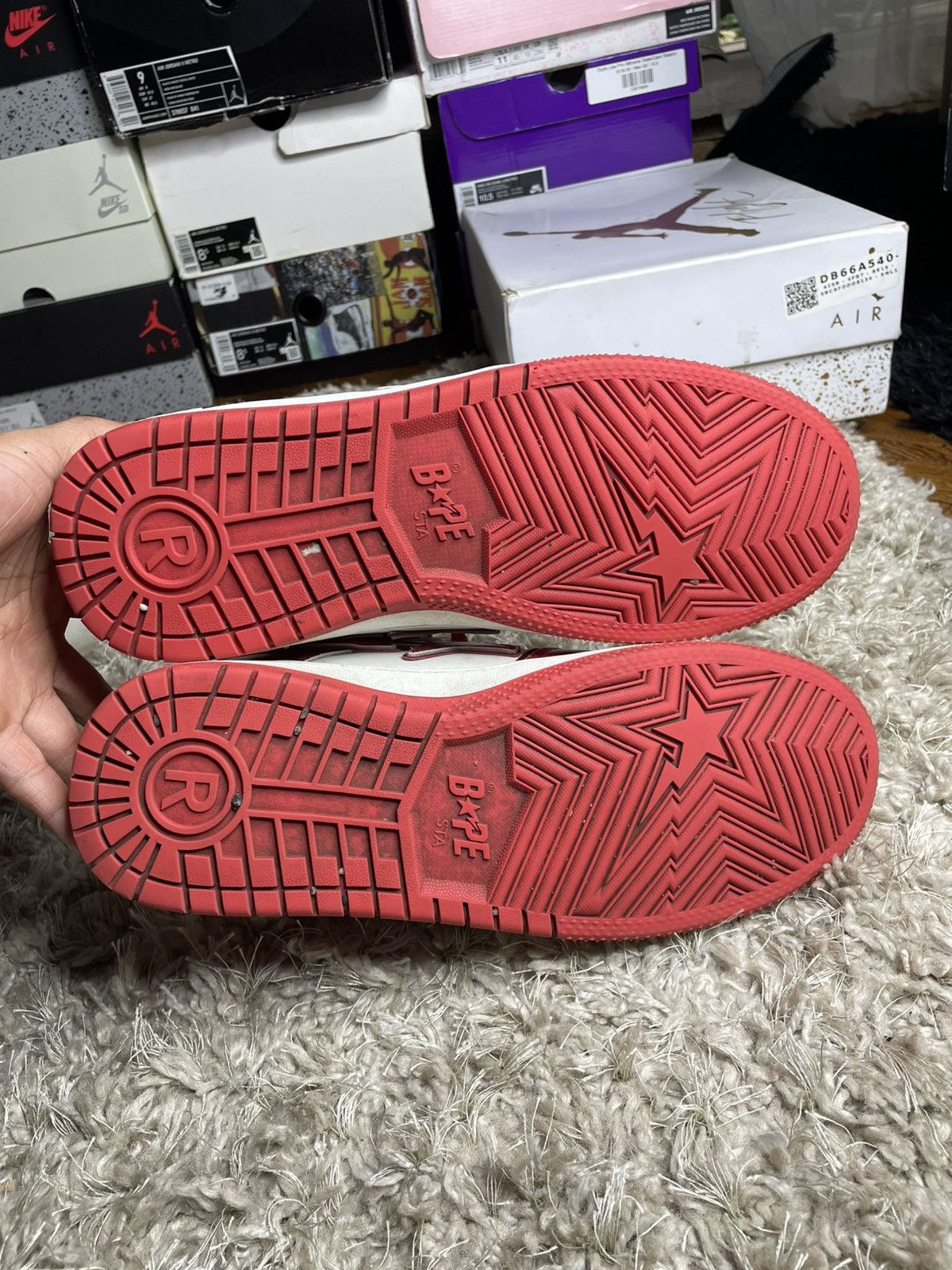 Bape Bape S8 Sta #1 M2 Red Size US 11 / EU 44 - 10 Thumbnail