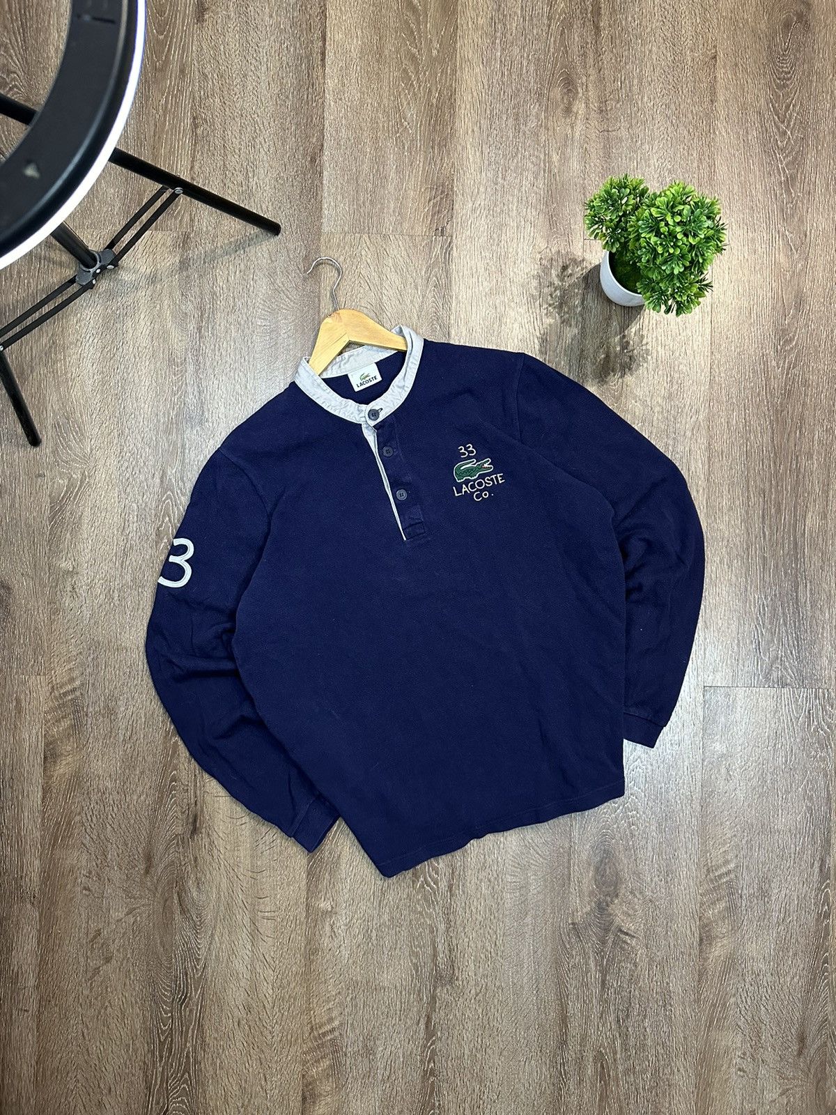Vintage Lacoste 33 Rugby Shirt Y2K