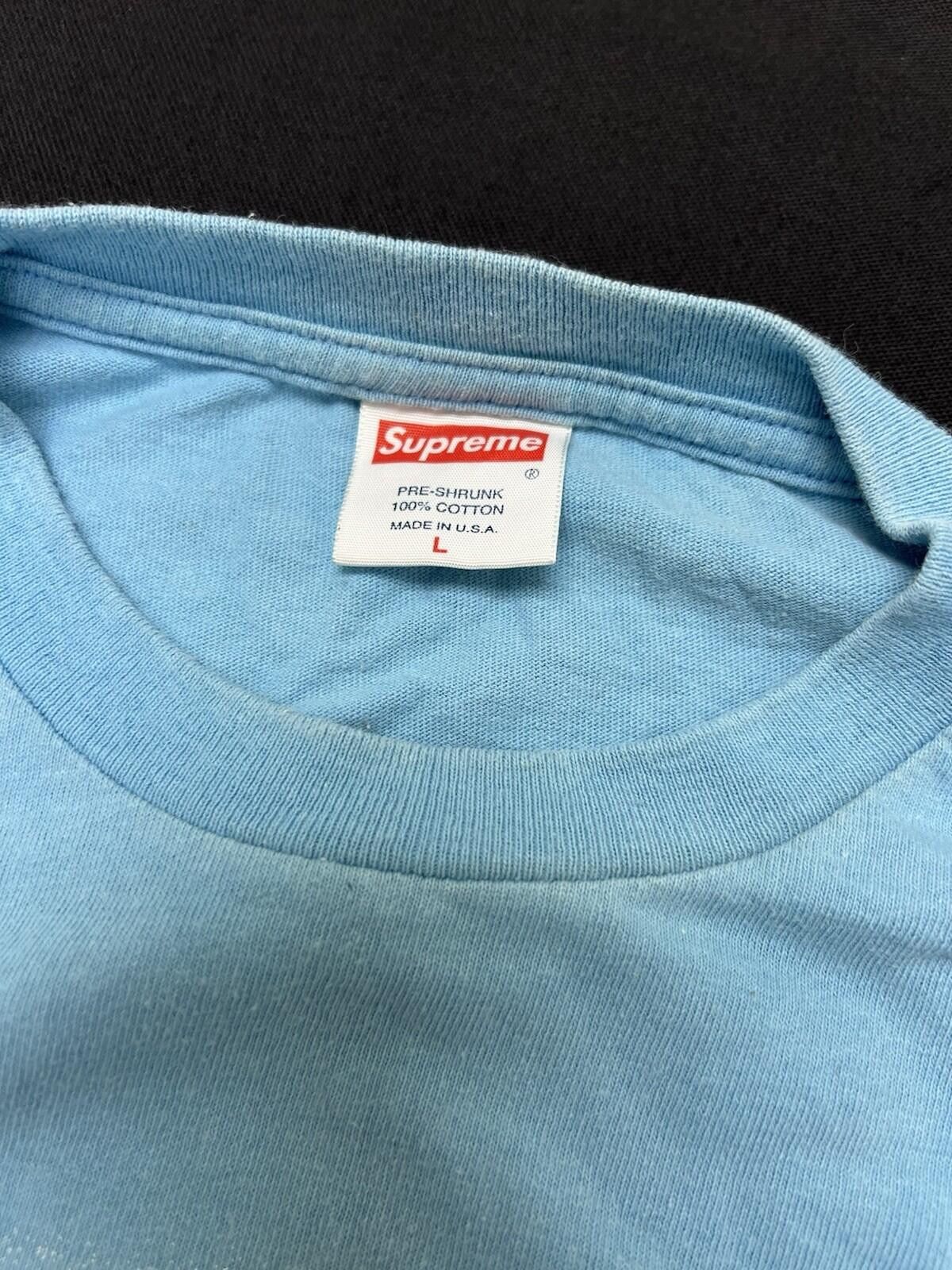 Supreme 2003 Supreme Malcolm X Graffiti Tee Light Blue L Size US L / EU 52-54 / 3 - 3 Thumbnail