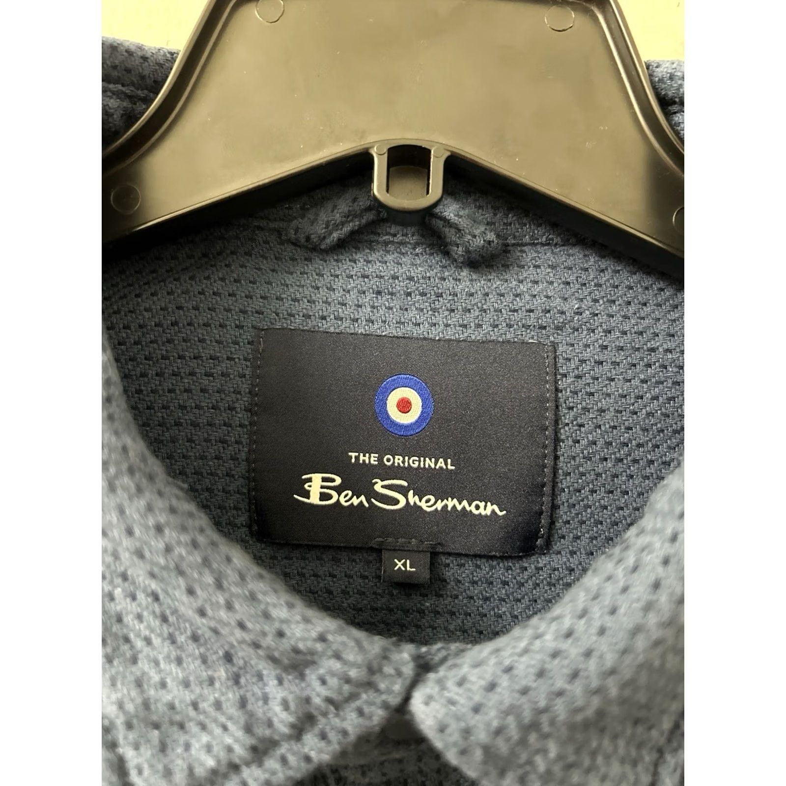 Ben Sherman Ben Sherman Shirt Mens XL Blue Heavyweight Geometric Button Down Long Sleeve Size US XL / EU 56 / 4 - 6 Thumbnail