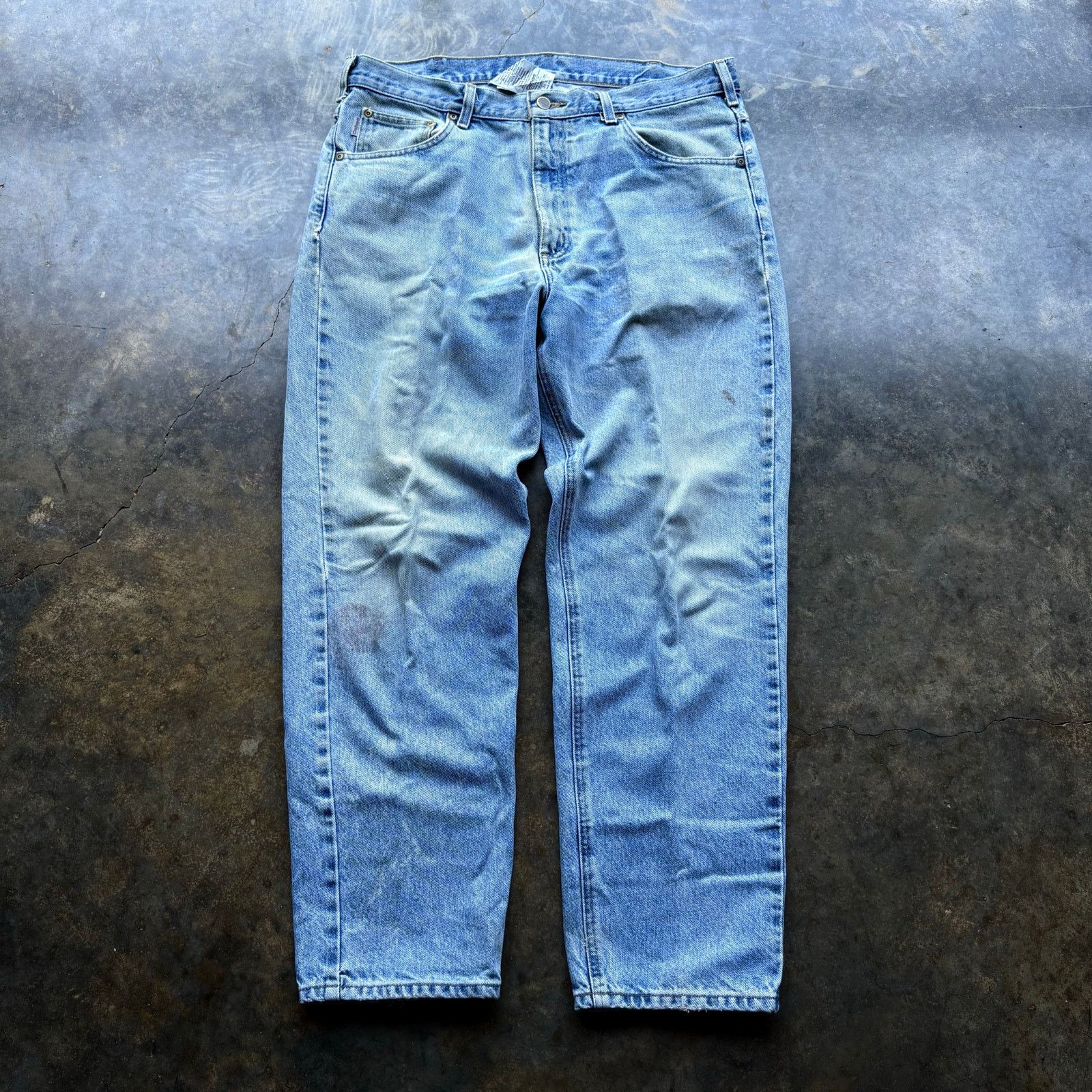 Carhartt × Vintage Faded Worn In Vintage Carhartt Denim Jeans Size US 38 / EU 54 - 2 Thumbnail
