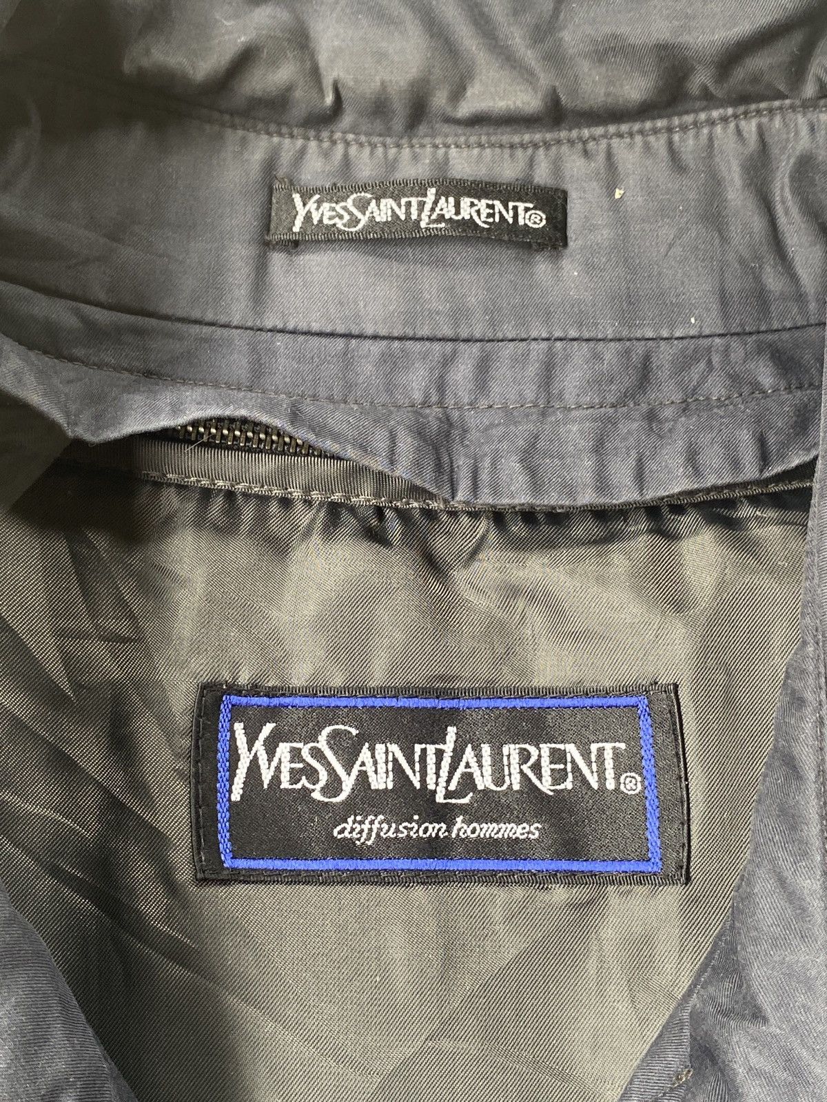 Yves Saint Laurent Vintage Yves Saint Laurent Diffusion Homme Trench Coat Size US XL / EU 56 / 4 - 10 Thumbnail