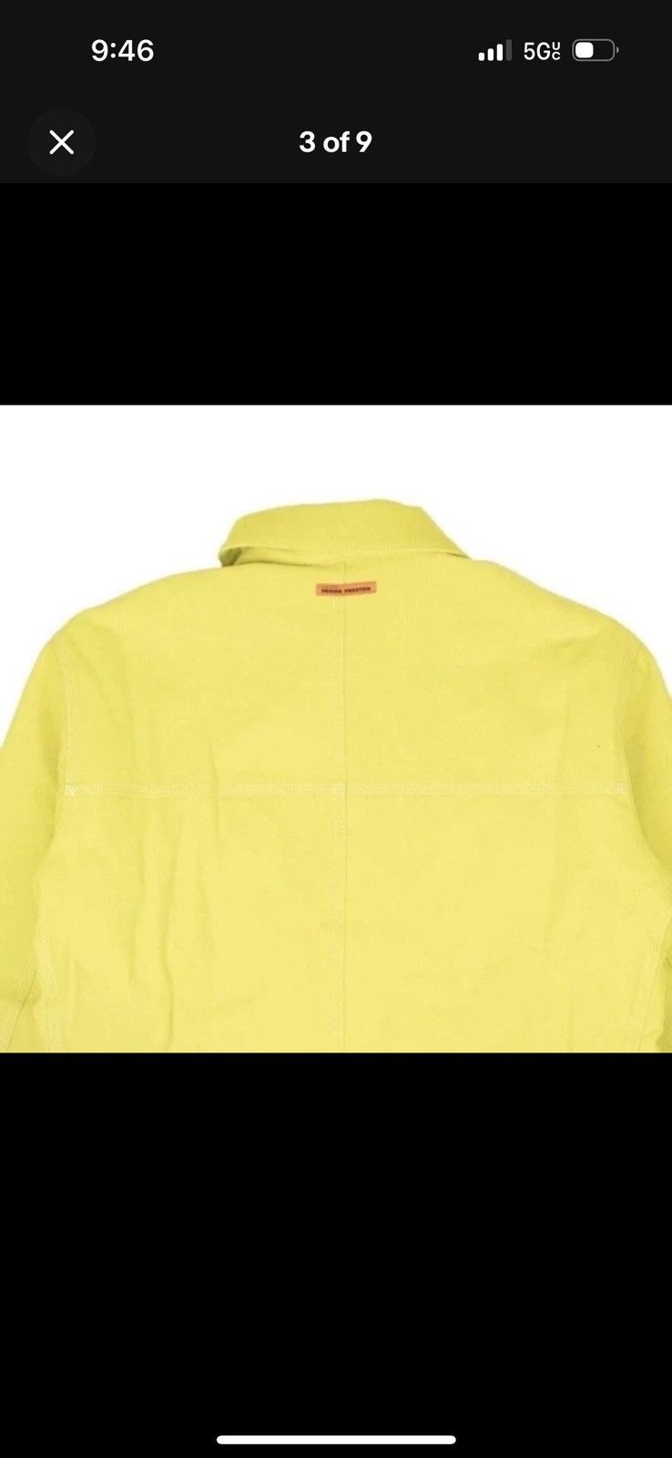 Heron Preston Heron Preston Utility Work Jacket Yellow Size XS Brand New Size US XS / EU 42 / 0 - 3 Thumbnail