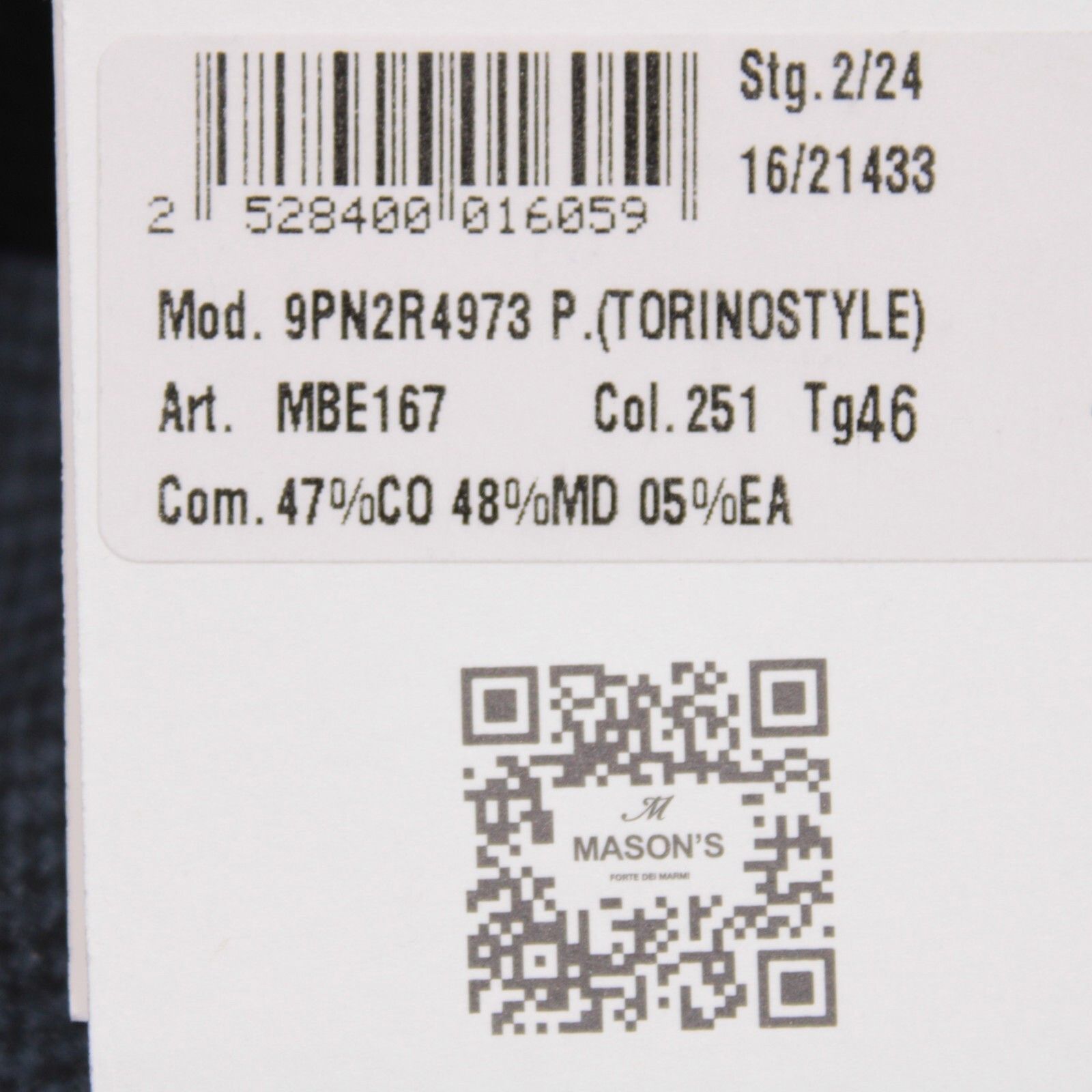 Mason's Mason's New with tags Chino Size 30 US In Blue Size US 30 / EU 46 - 8 Thumbnail
