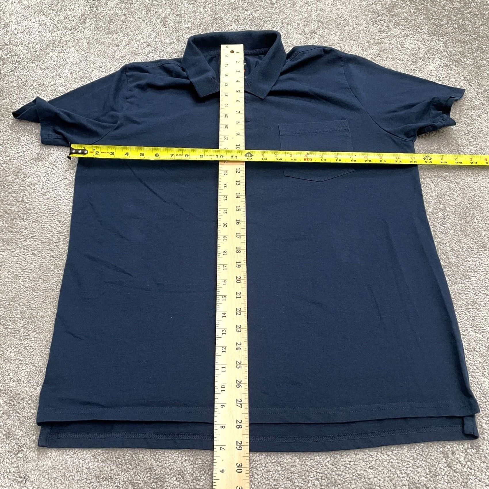 Vintage St. John's Bay Polo Shirt Mens Large Navy Blue Quick-Dri Easy Care Short Sleeve Casual Sports Shirt Mens L Blue Size US L / EU 52-54 / 3 - 5 Thumbnail