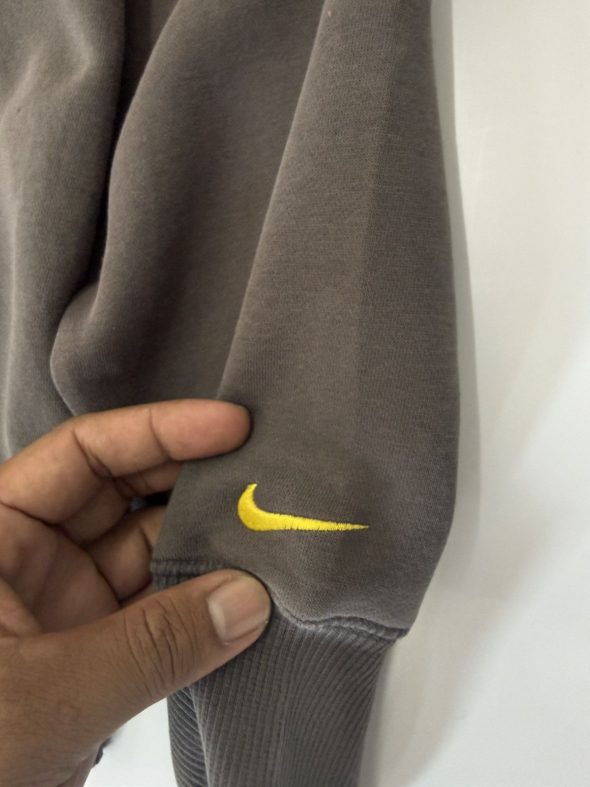Nike 🔥 Nike Big Logo Spellout Faded Grey Sweatshirt hoodie - L Size US L / EU 52-54 / 3 - 5 Thumbnail