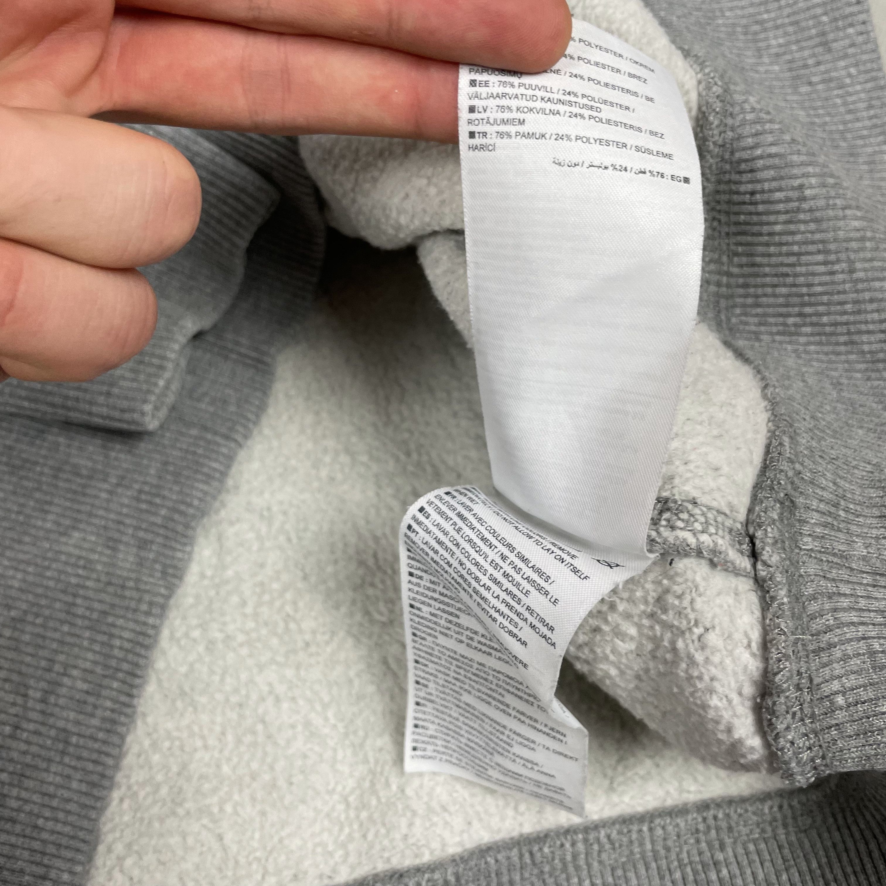 Nike Nike Men's Heather Gray Cotton Fleece Pullover Sweatshirt M Size US M / EU 48-50 / 2 - 12 Thumbnail