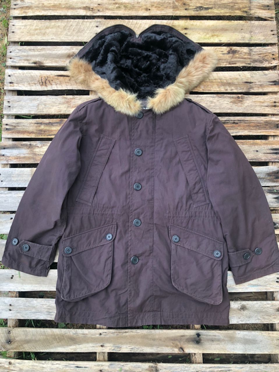 Vintage PPFM Fur Parka Jacket
