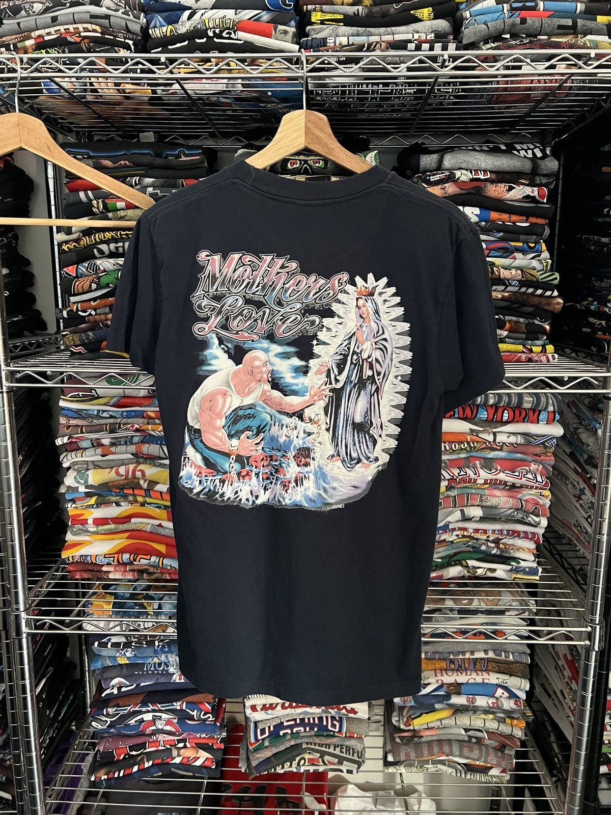 Homies 2000s Mothers Love Virgin Mary CGH Chicano Jesus Tee Size US M / EU 48-50 / 2 - 3 Thumbnail