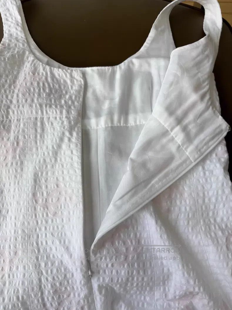 Chanel Chanel White and pink double C logo printed suspender dres Size XS / US 0-2 / IT 36-38 - 4 Thumbnail