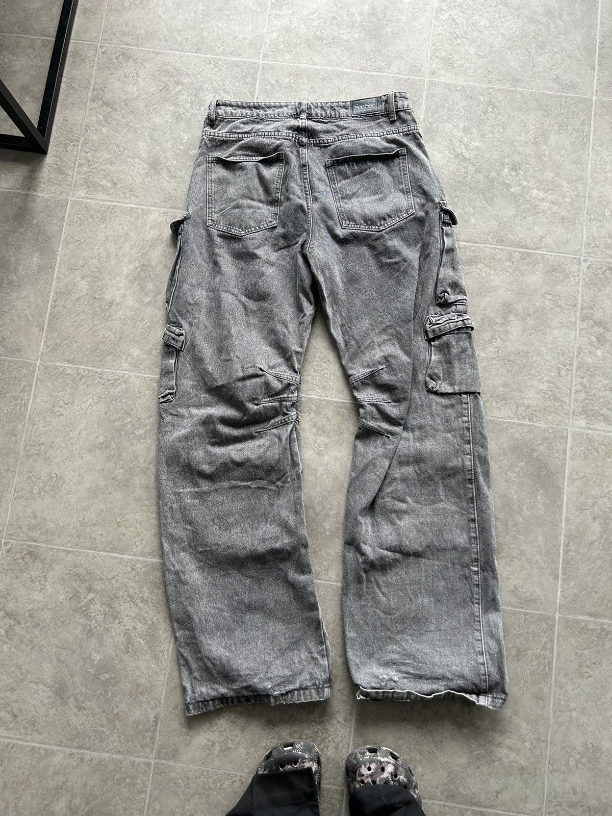 Other Crazy Multipocket Cargo Jeans Avant Garde Y2K Size 28" / US 6 / IT 42 - 7 Thumbnail