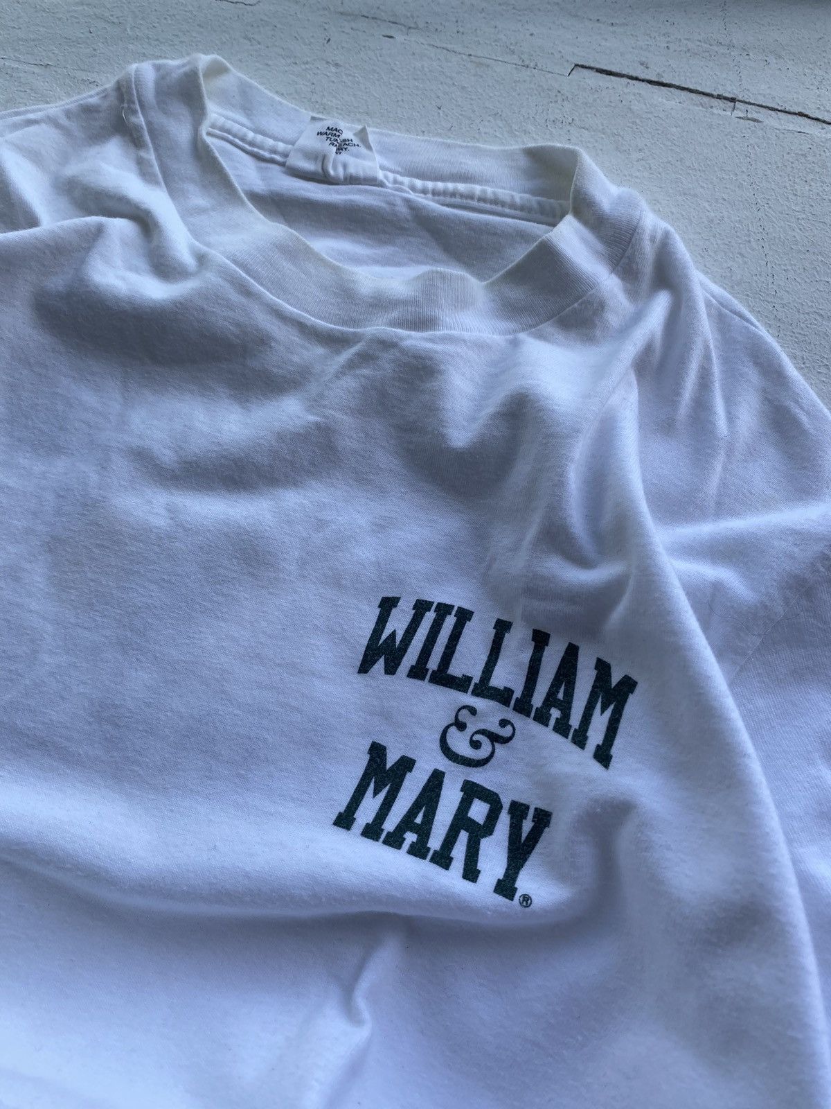 Other 90s College Of William & Mary White Long Sleeve Size US L / EU 52-54 / 3 - 6 Thumbnail