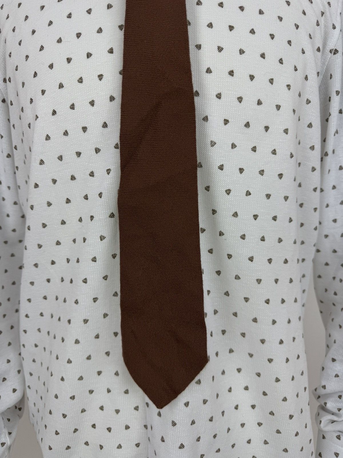 Saint Michael St. Michael Vintage wool ties Old money style brown tie Size ONE SIZE - 8 Thumbnail