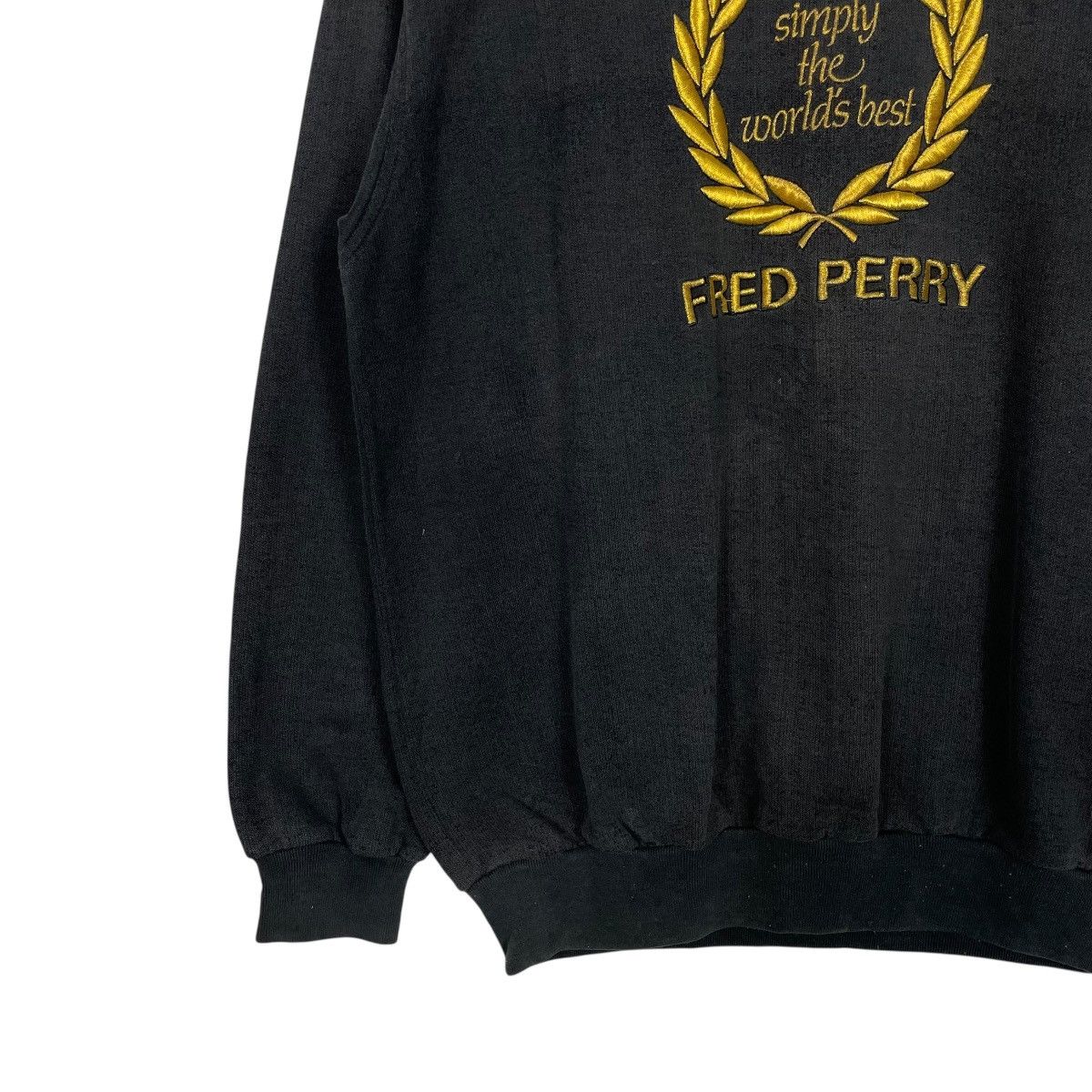 Fred Perry Vintage Fred Perry Big Logo Crewneck Sweatshirt Size US L / EU 52-54 / 3 - 3 Thumbnail