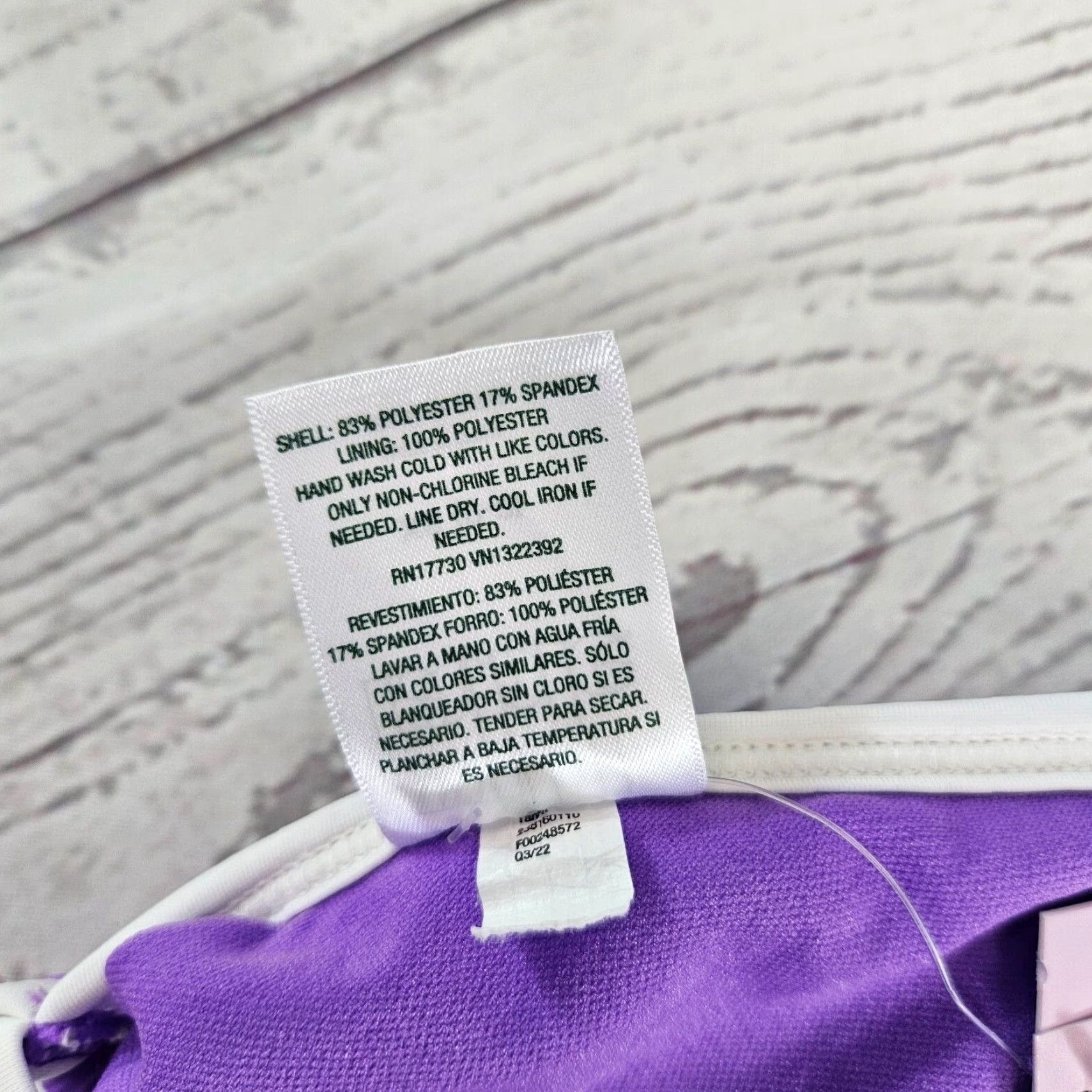 Vintage Wild Fable Women's Bikini Top Halter XS Purple Removable Pads Size XS / US 0-2 / IT 36-38 - 3 Thumbnail